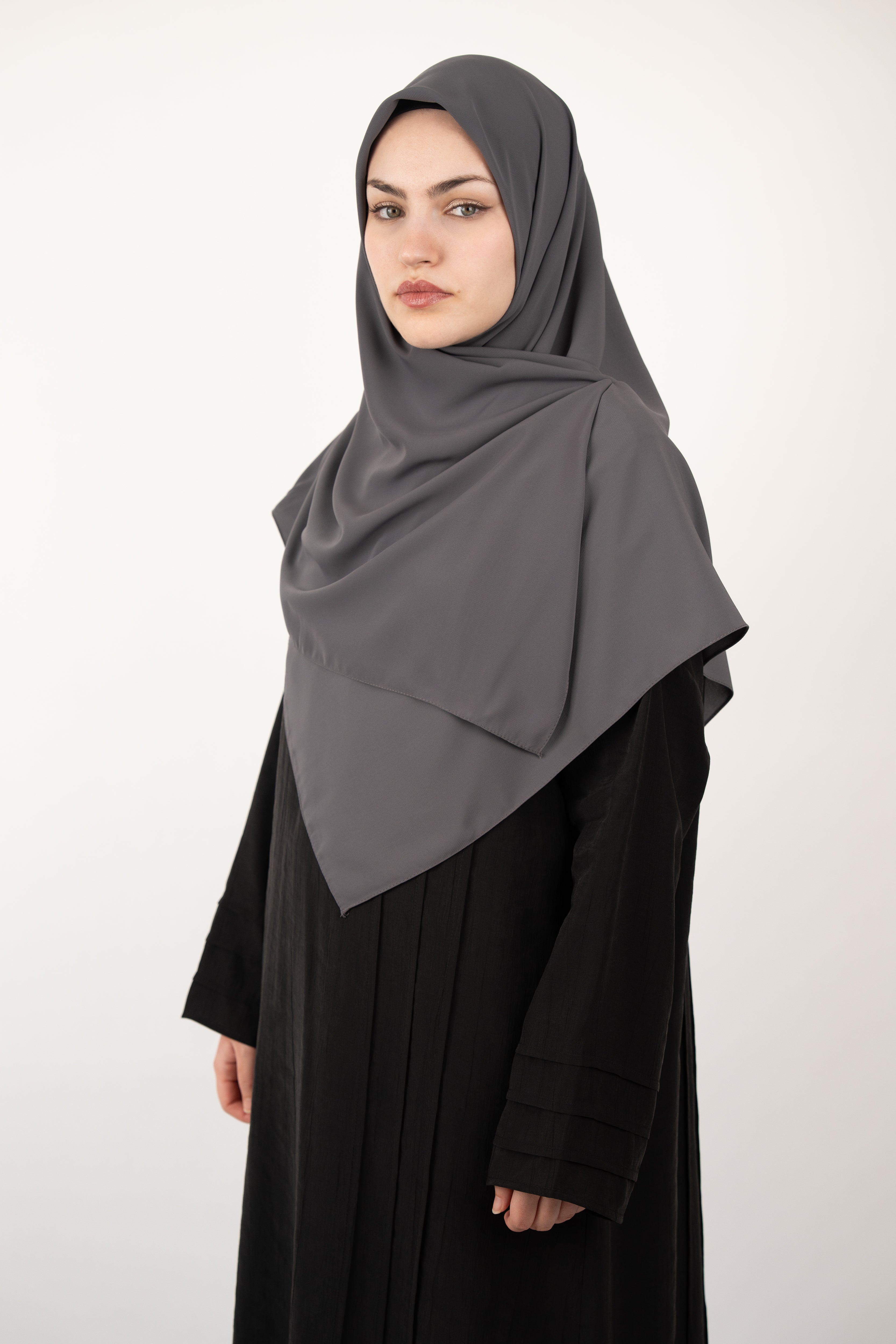 Medine İpeği Eşarp GRİ