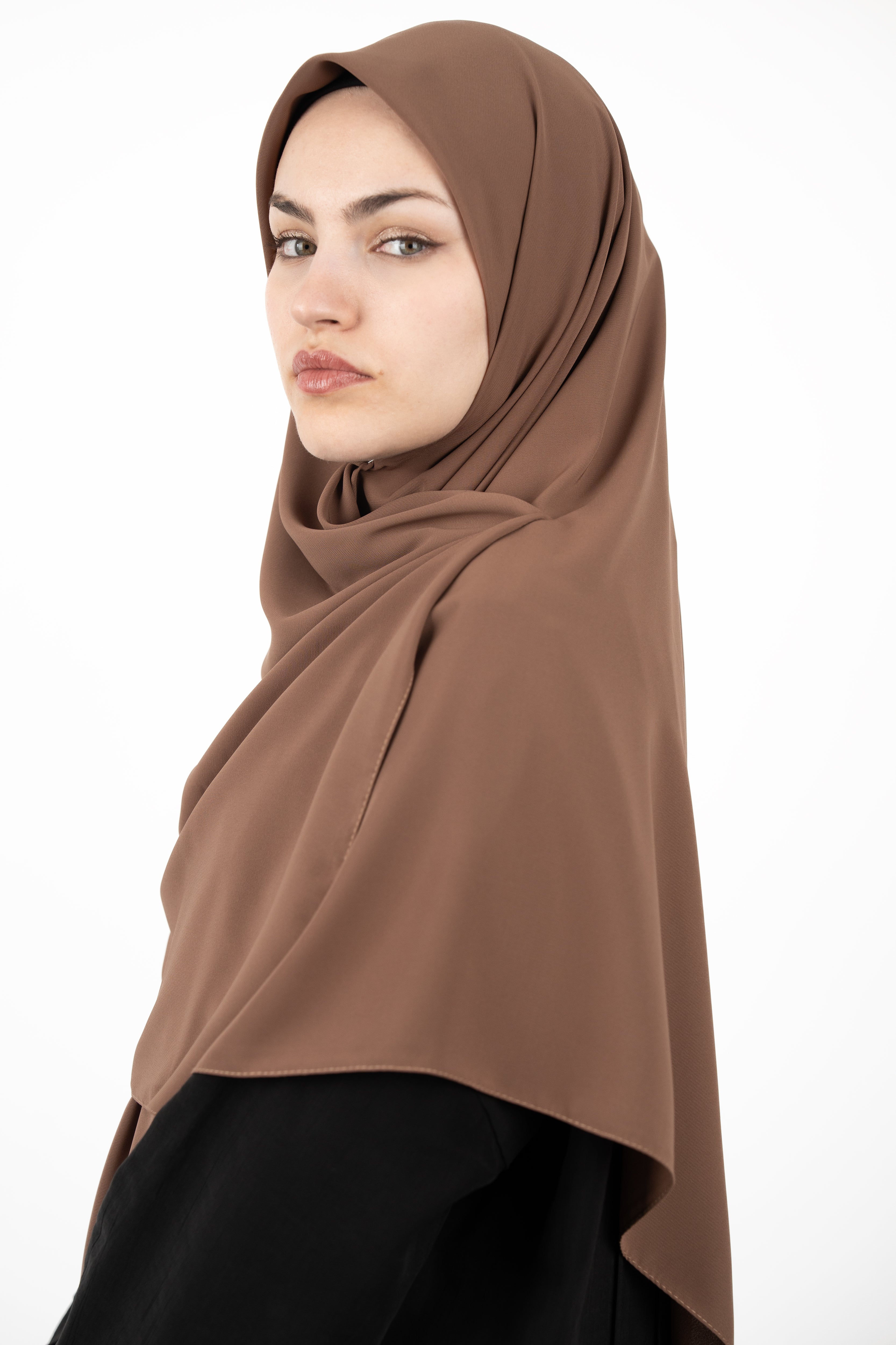 Medine İpeği Eşarp TOZLU KAHVE