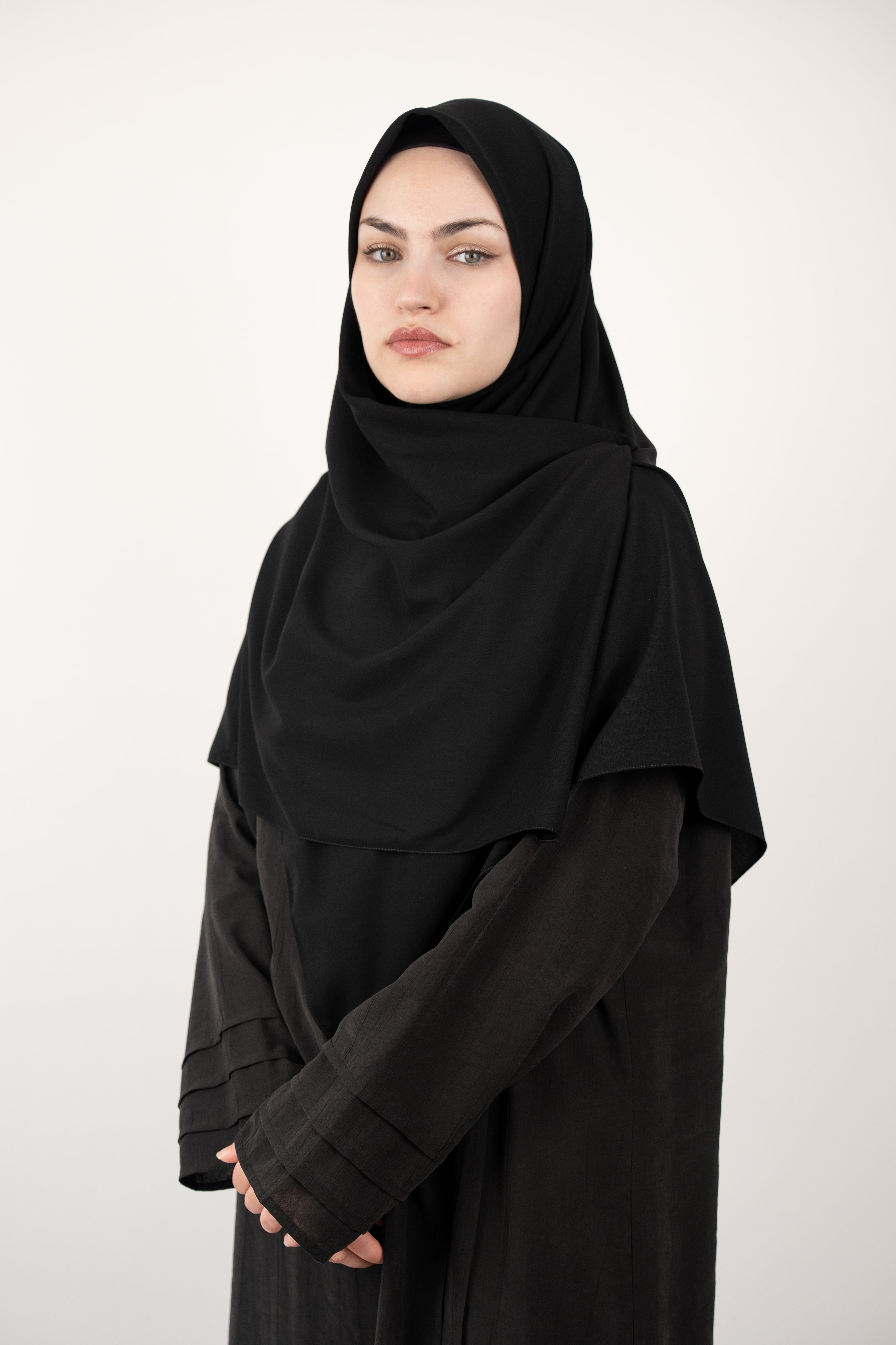 Medine İpeği Eşarp SİYAH