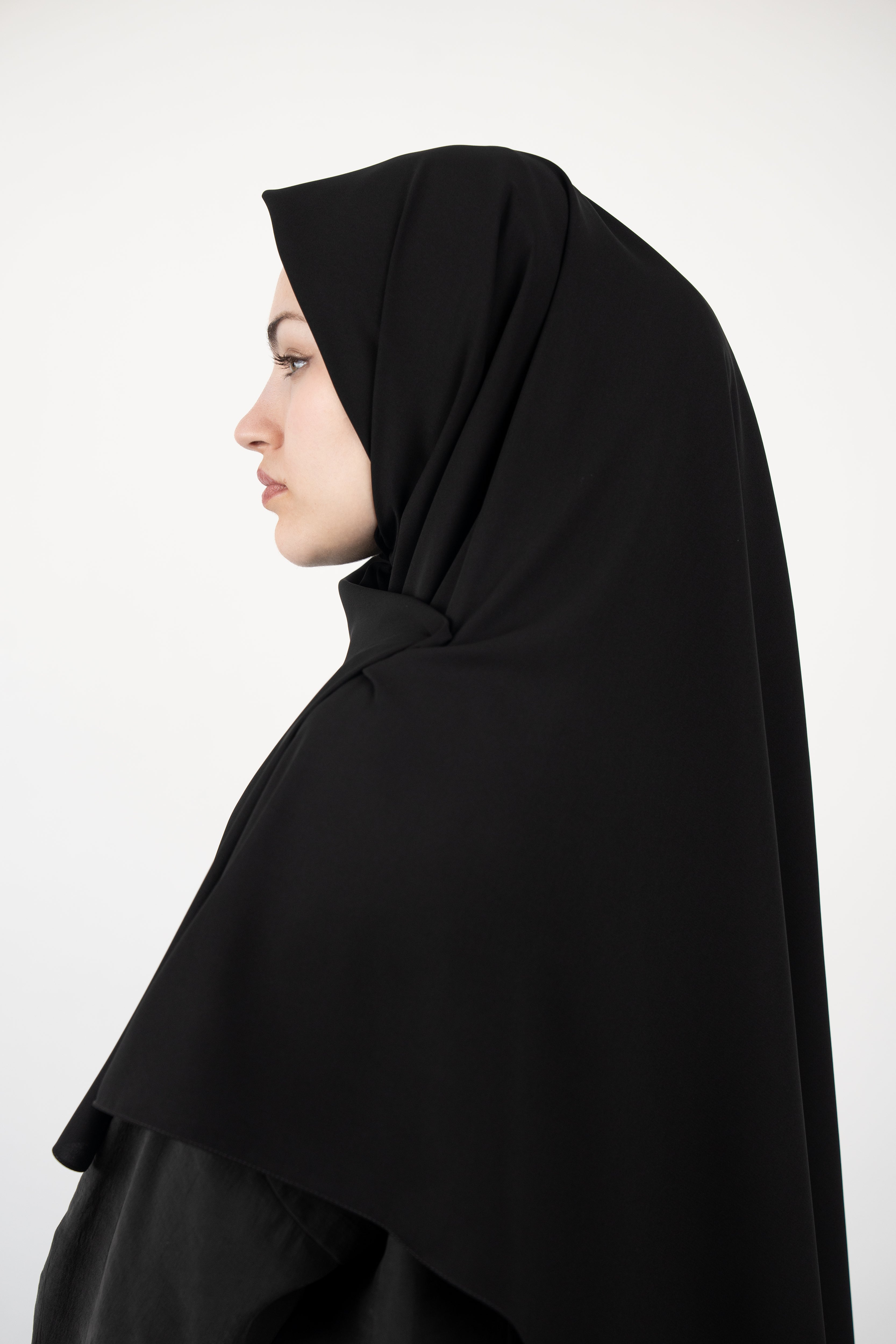 Medine İpeği Eşarp SİYAH