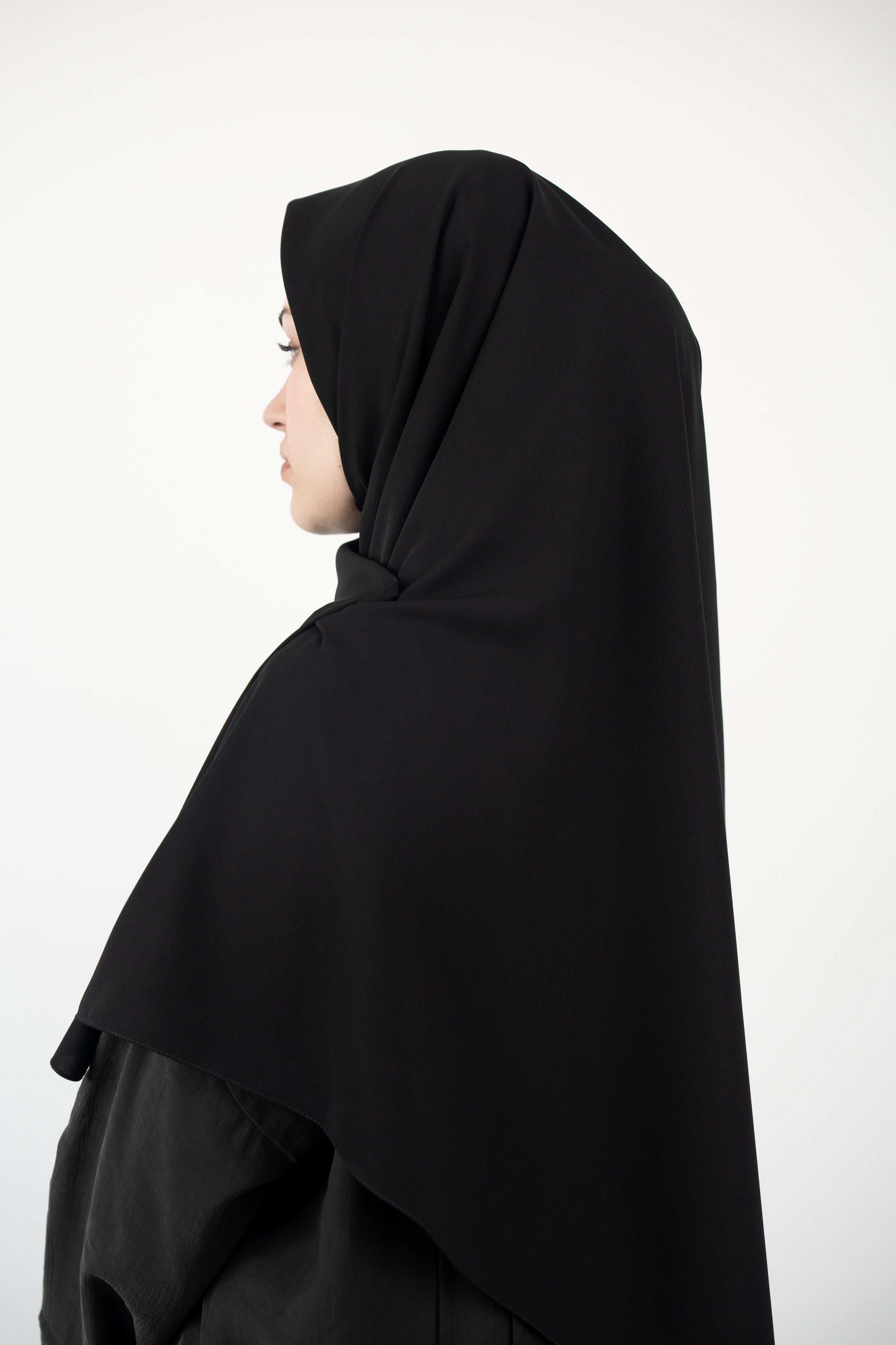 Medine İpeği Eşarp SİYAH