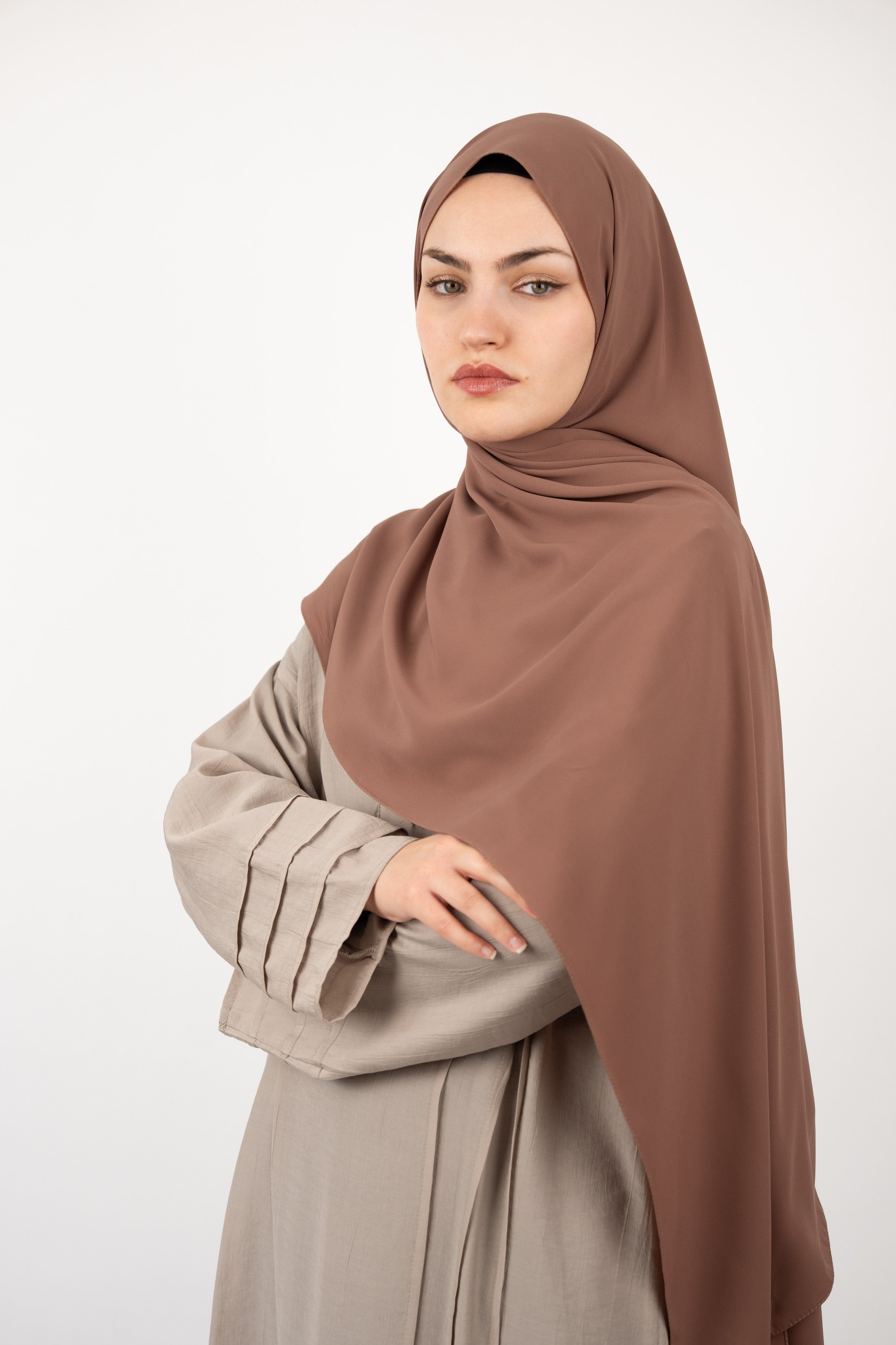 Medine İpeği Şal SÜTLÜ KAHVE