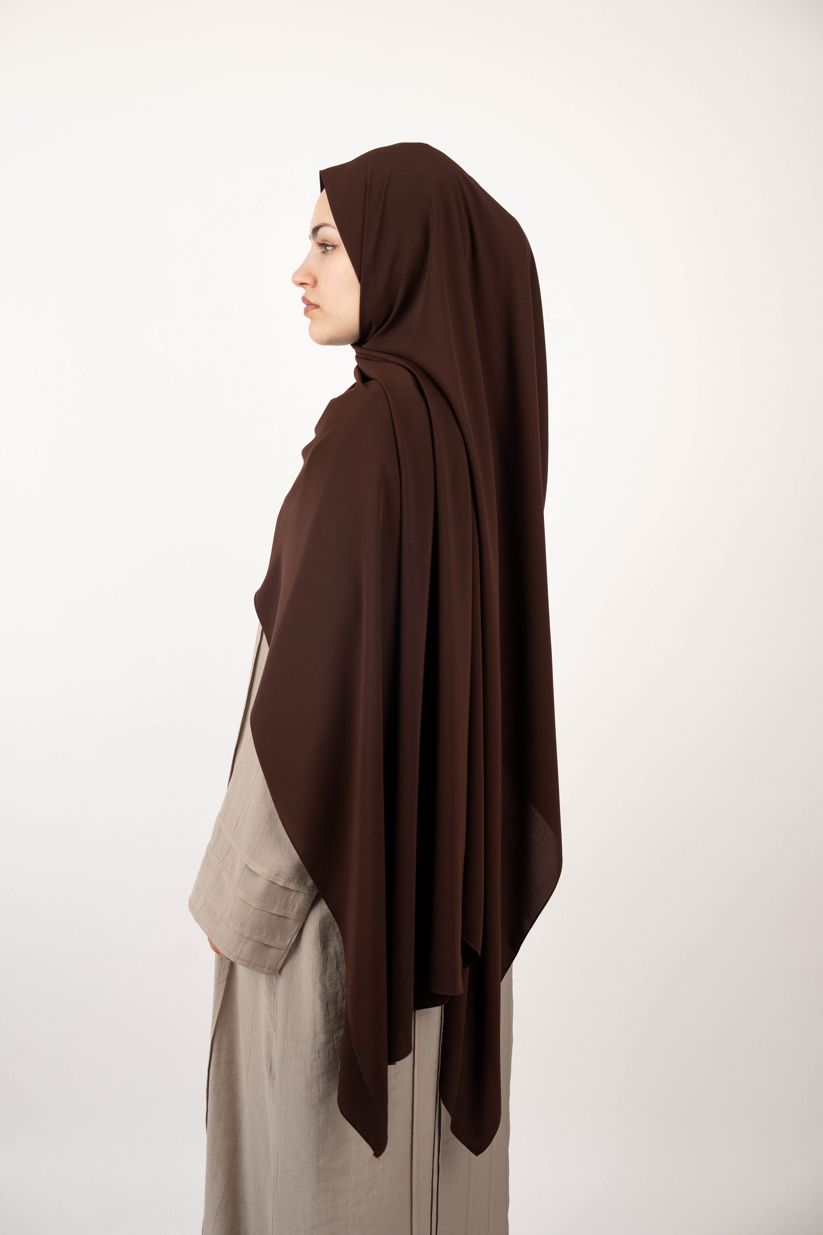 Medine İpeği Şal ACI KAHVE