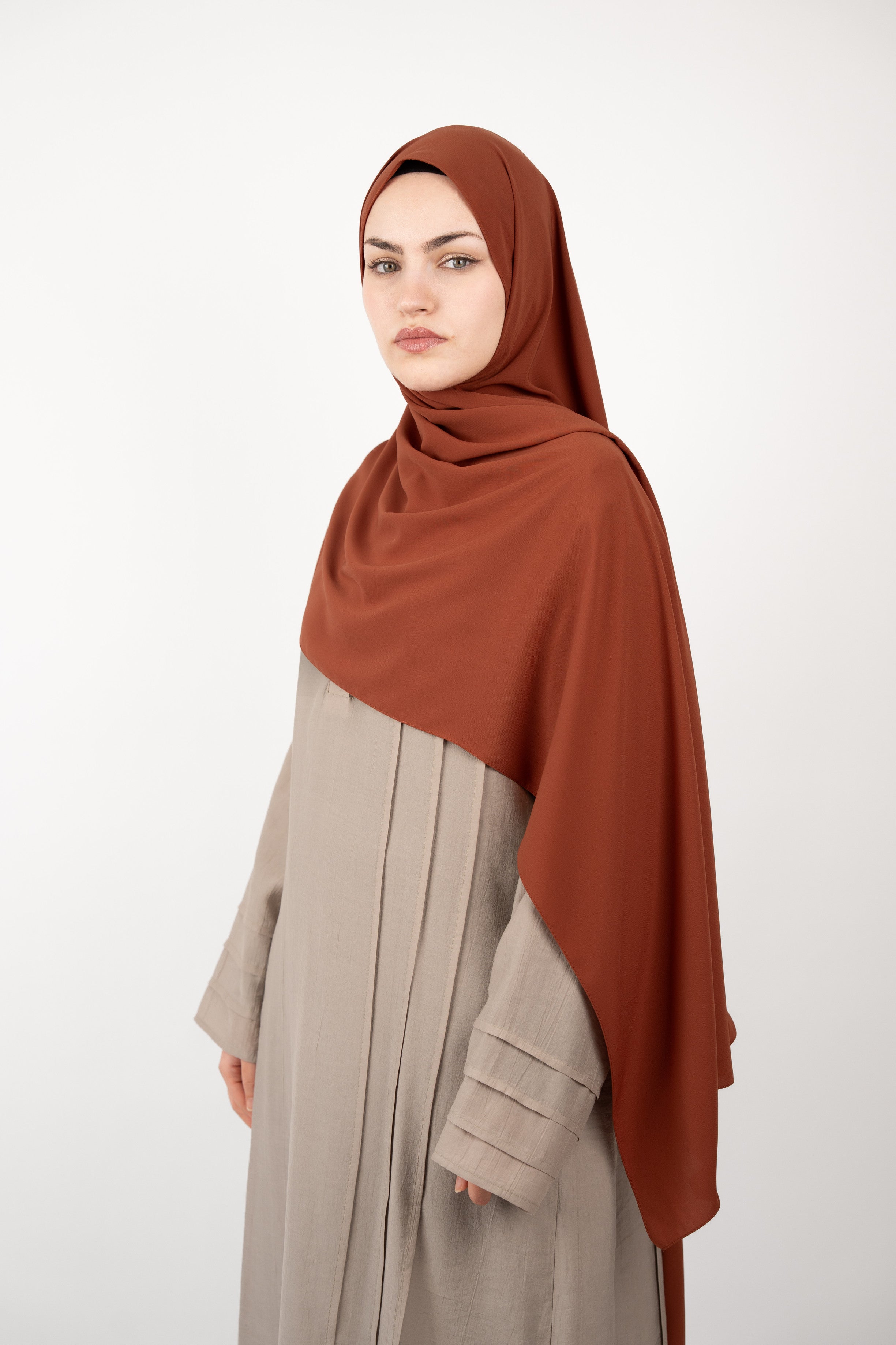 Medine İpeği Şal KİREMİT