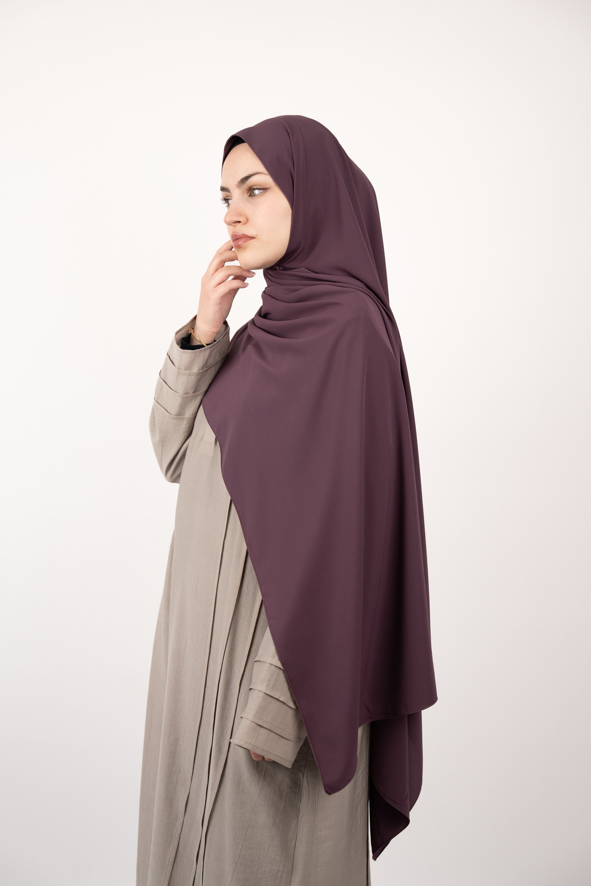 Medine İpeği Şal MÜRDÜM