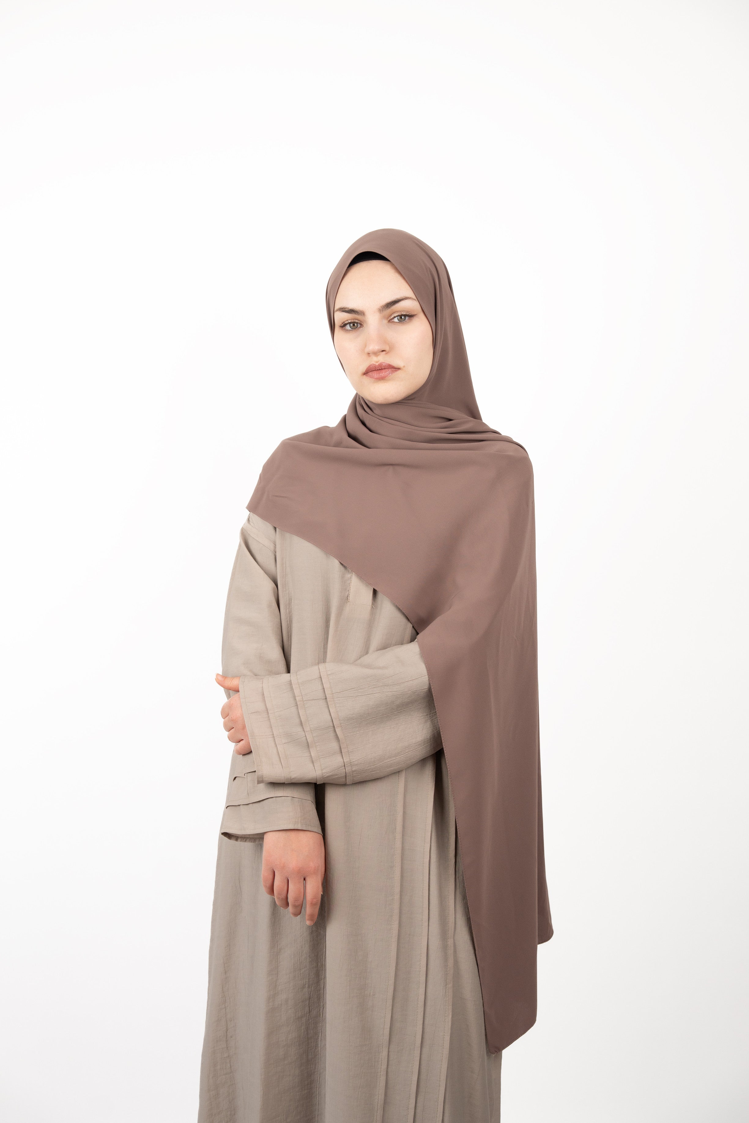 Medine İpeği Şal VİZON