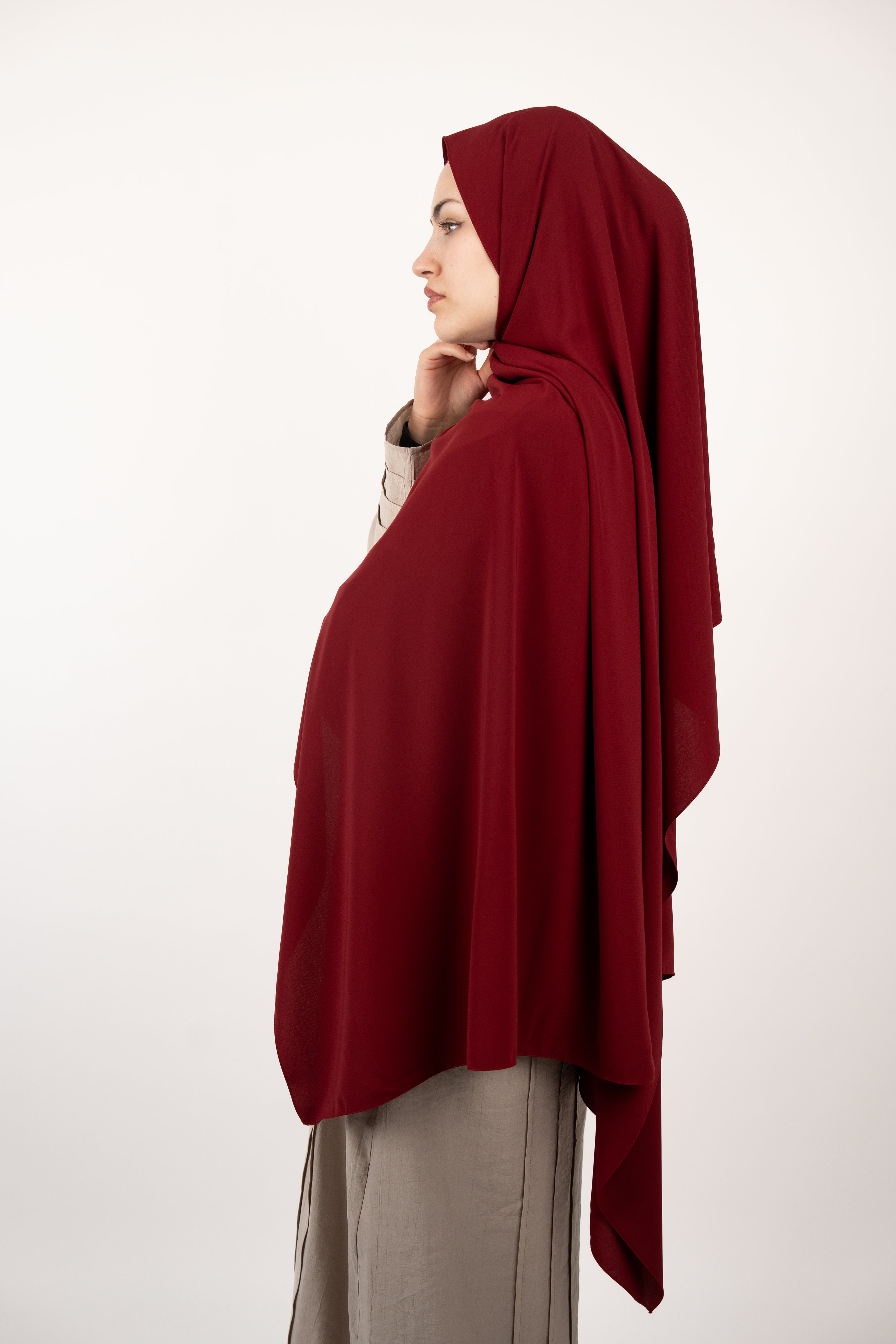 Medine İpeği Şal BORDO