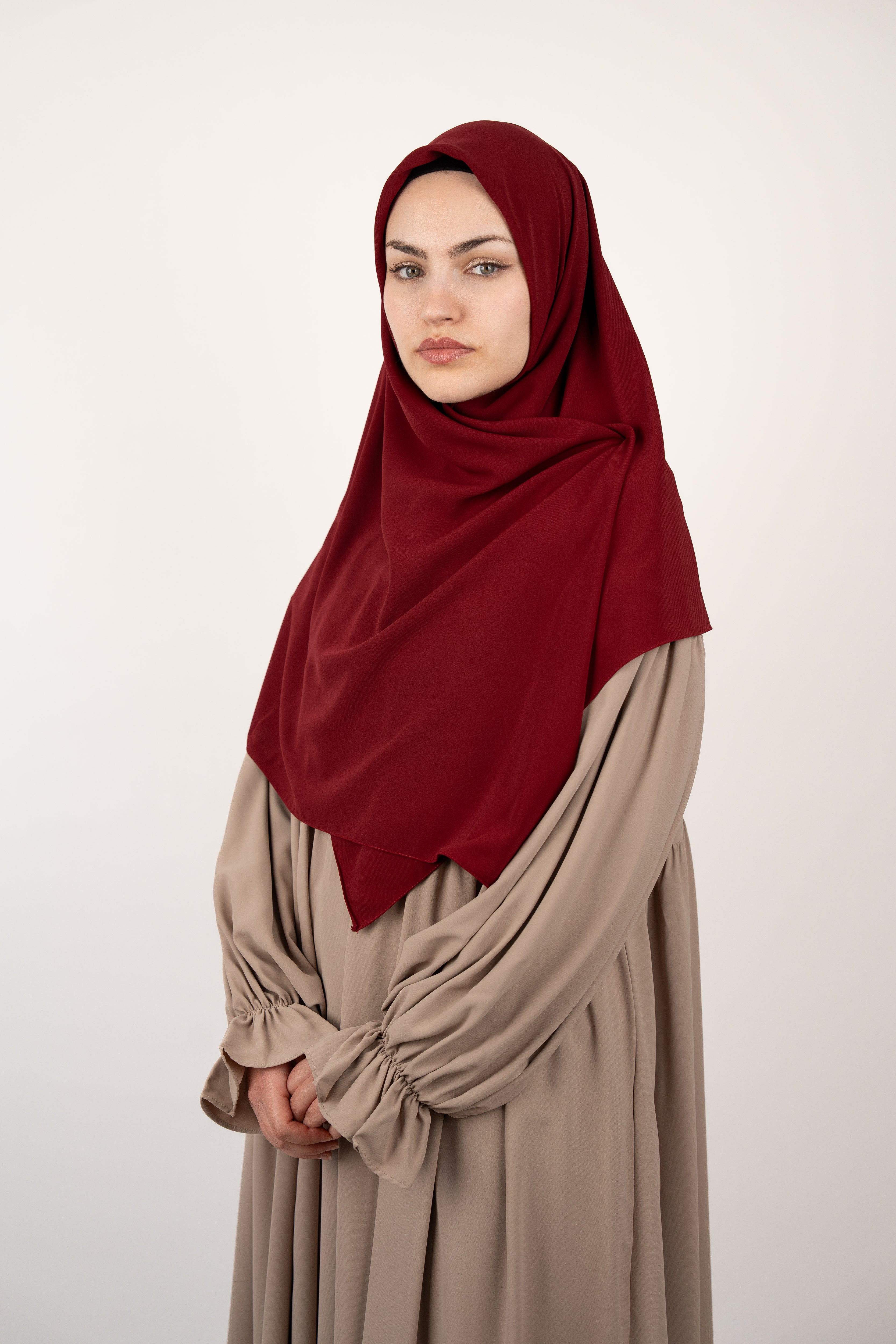 Medine İpeği Eşarp BORDO