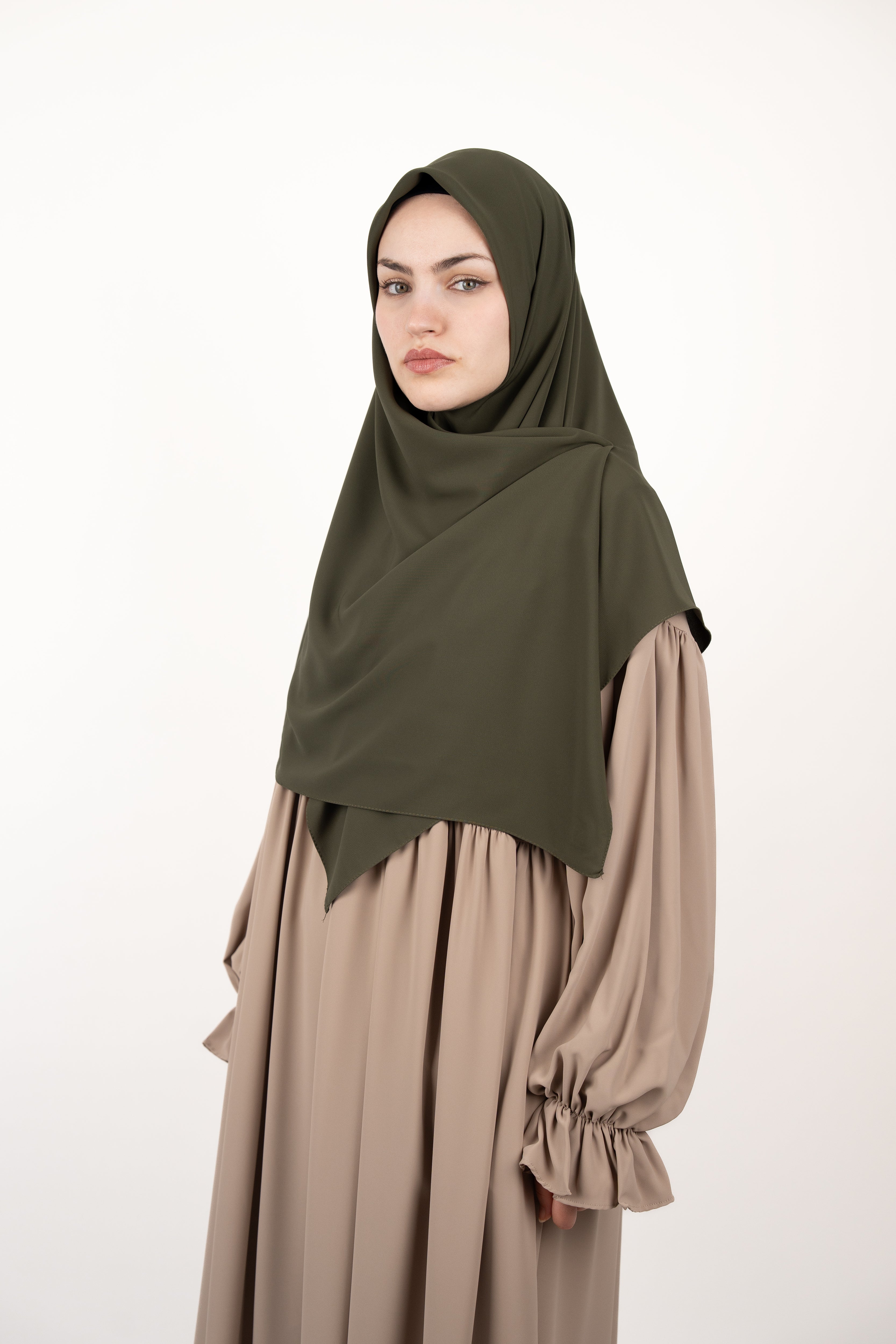 Medine İpeği Eşarp SOFT YEŞİL