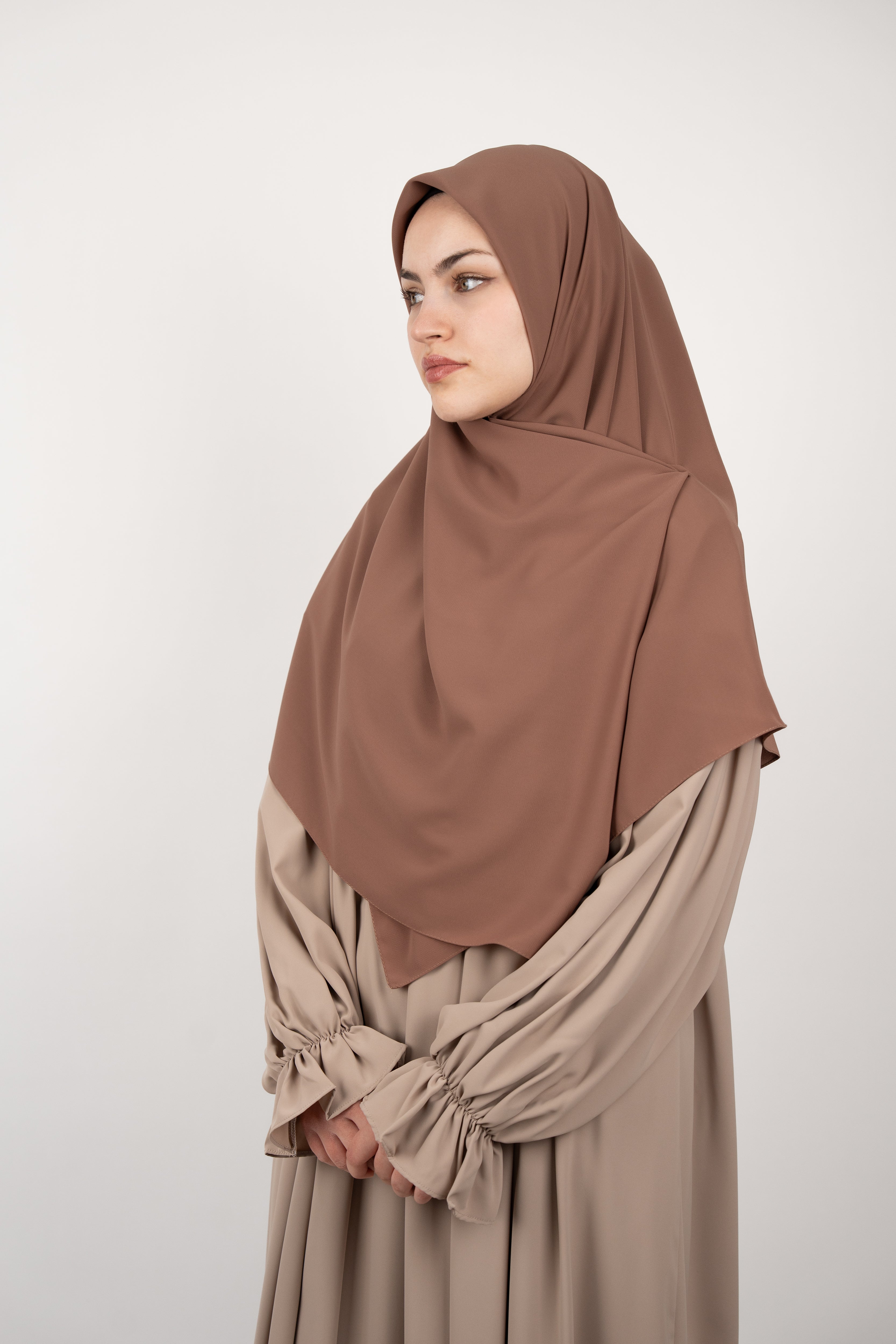 Medine İpeği Eşarp SÜTLÜ KAHVE