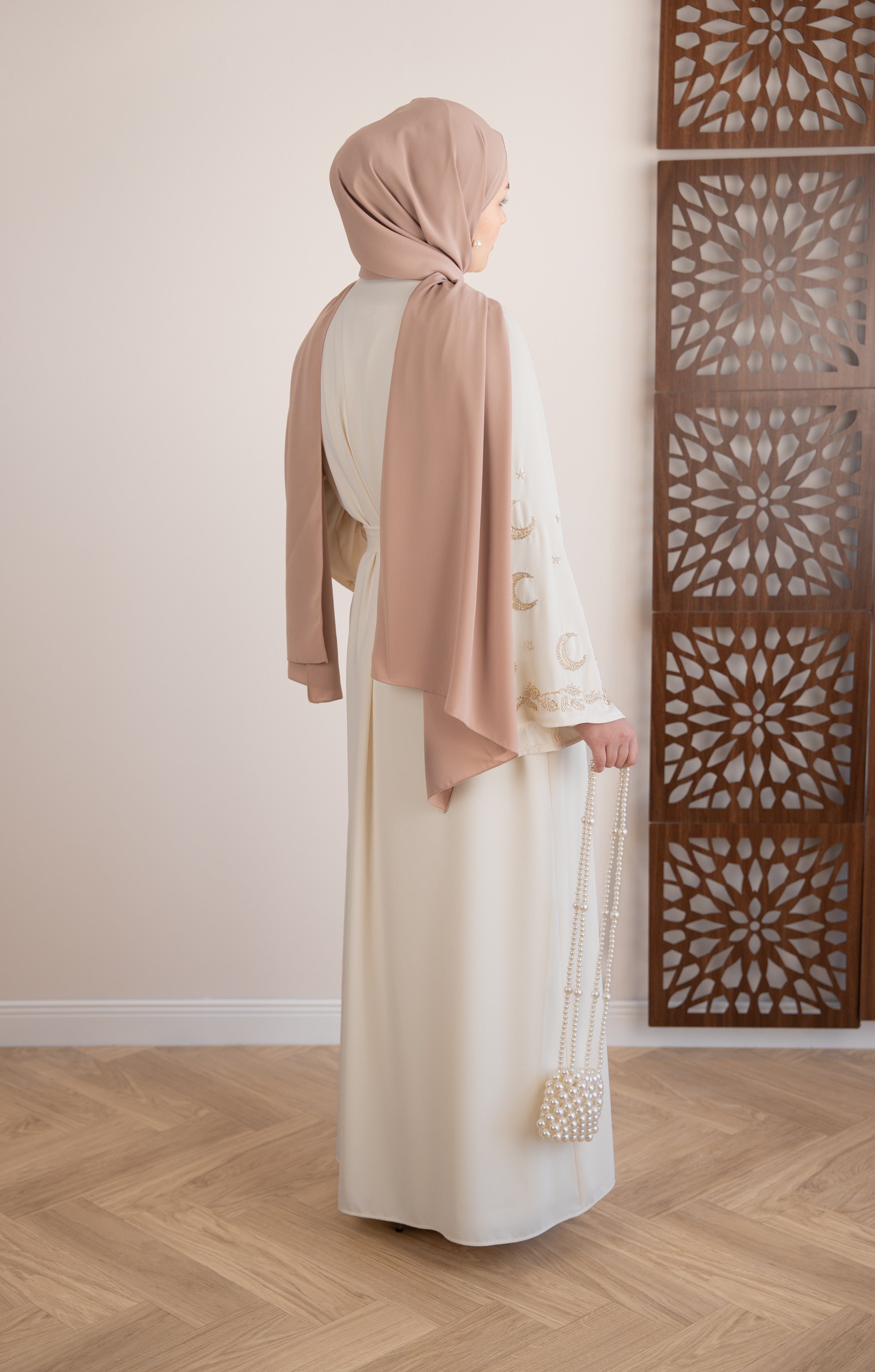 Moon Abaya Takım EKRU