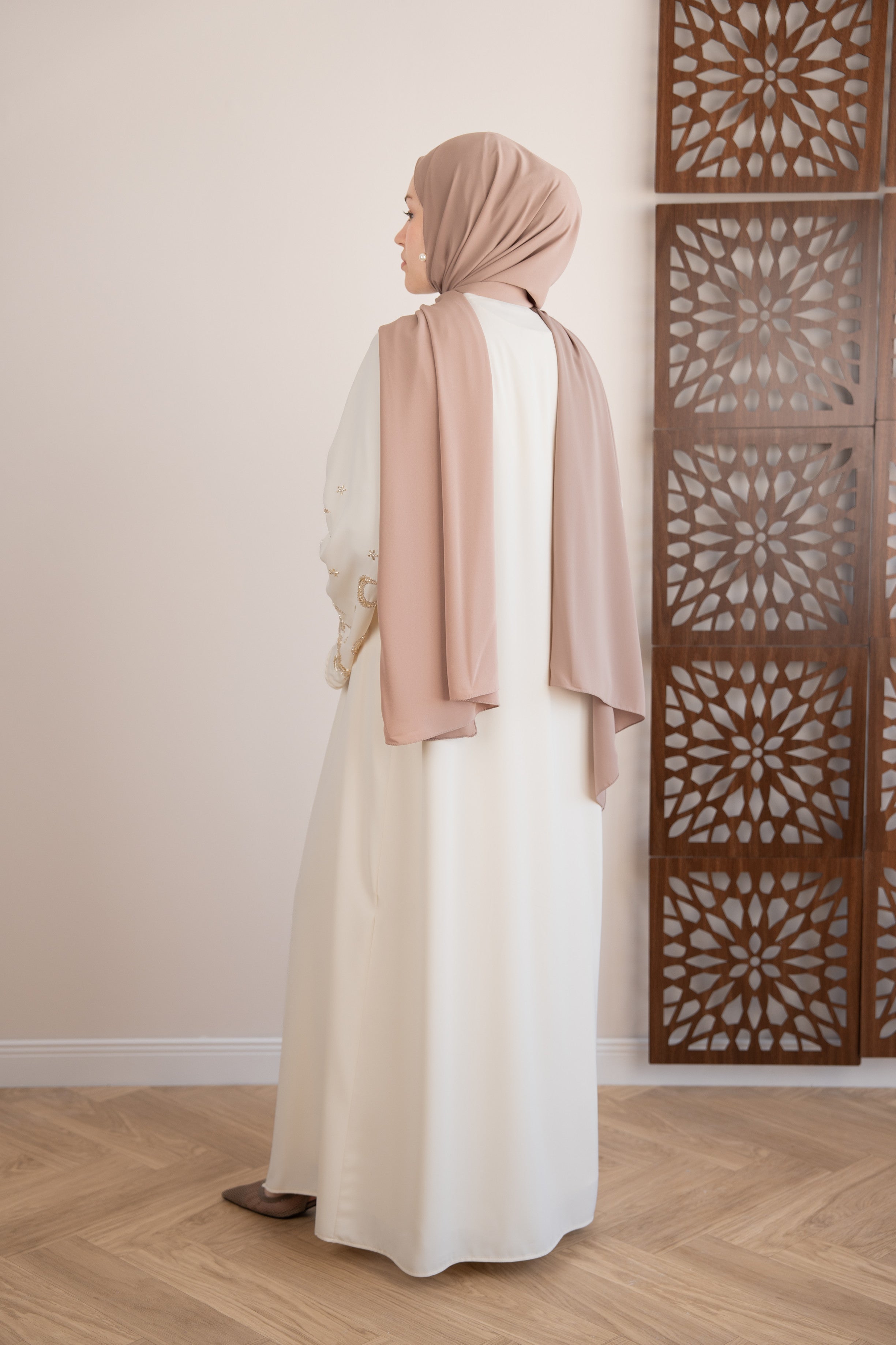 Moon Abaya Takım EKRU