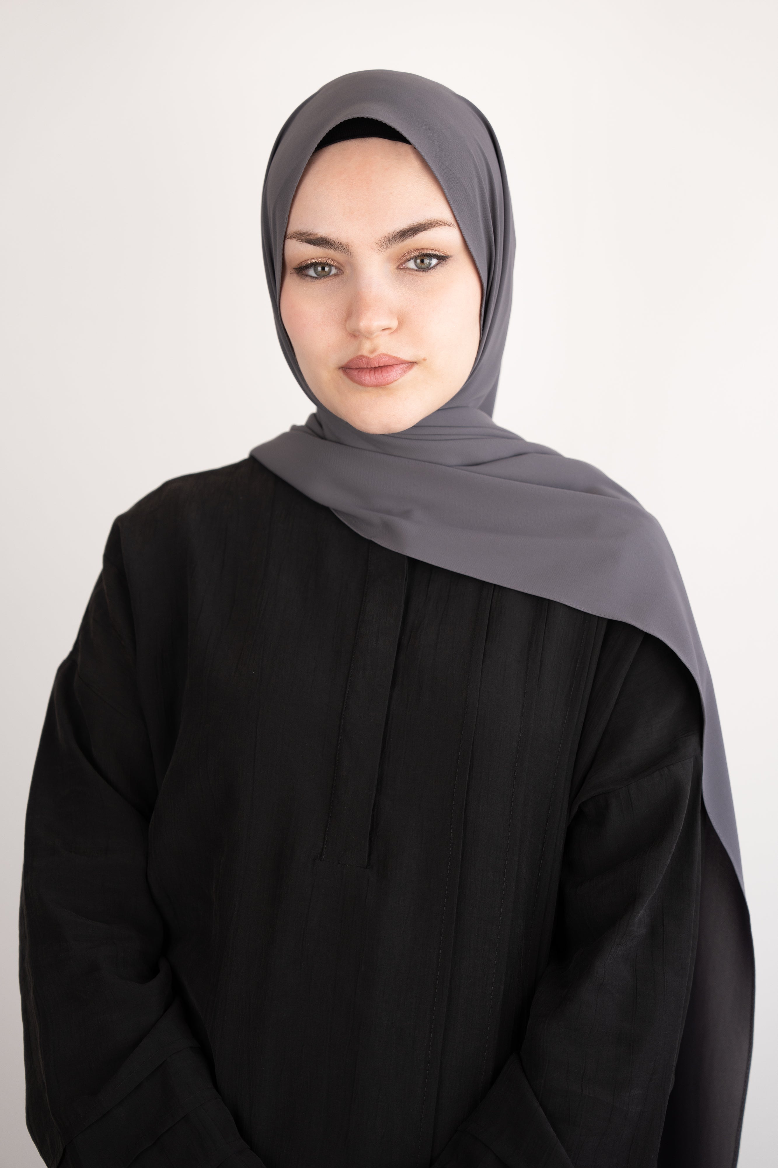 Medine İpeği Şal GRİ