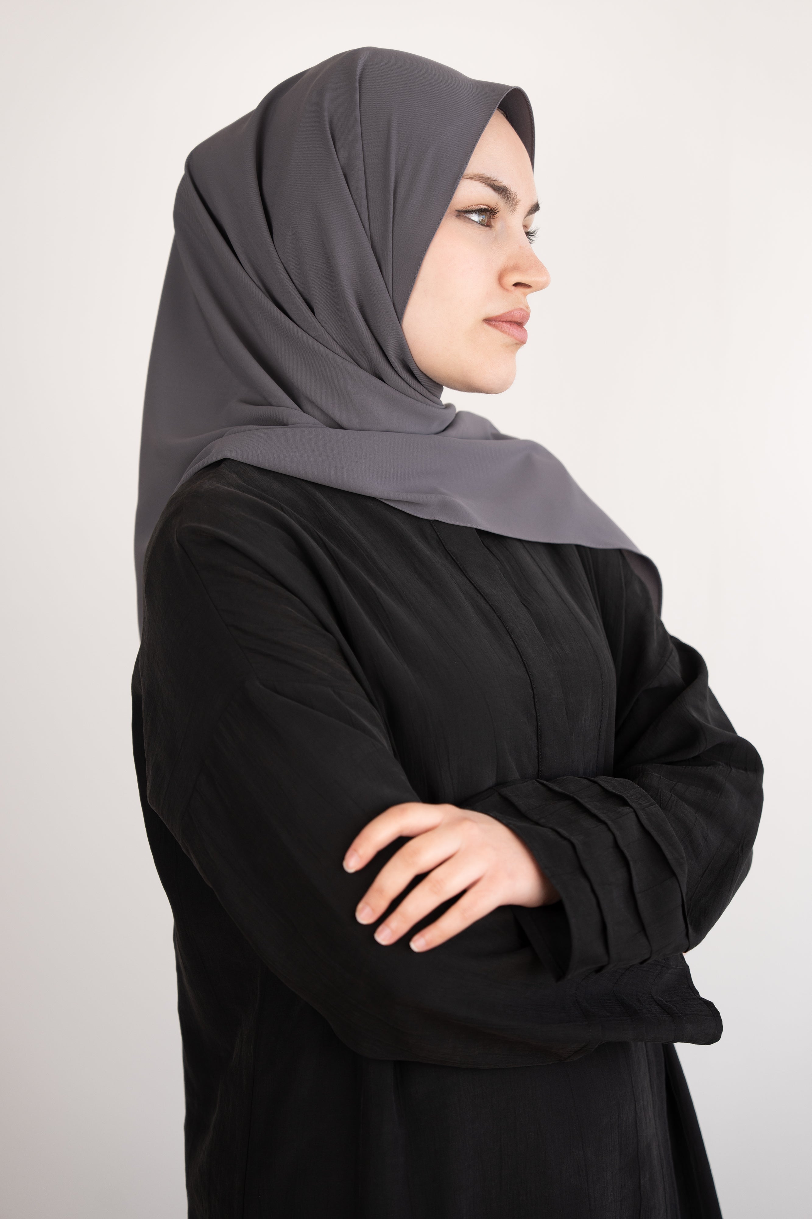 Medine İpeği Şal GRİ