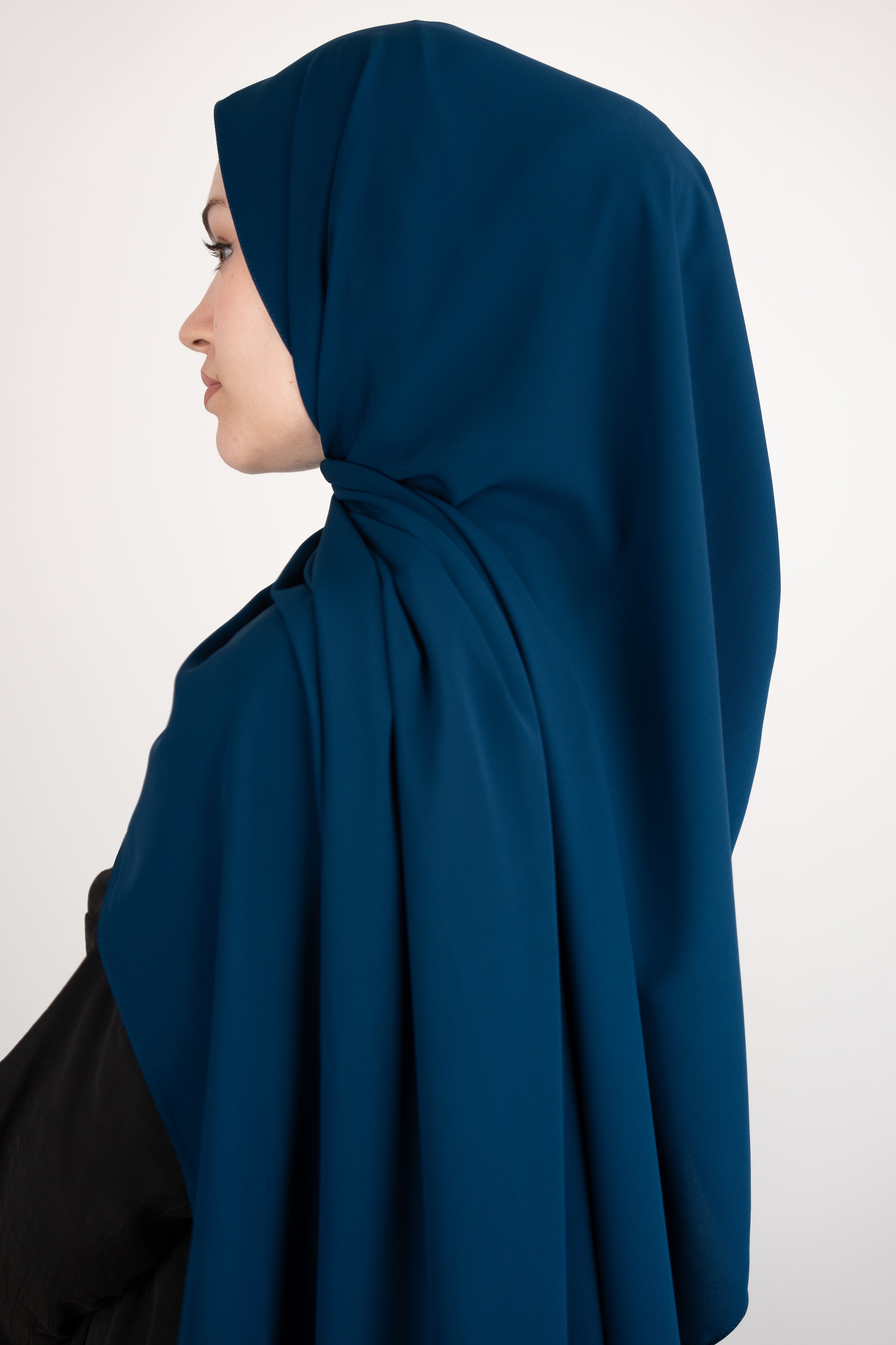 Medine İpeği Şal PETROL MAVİ