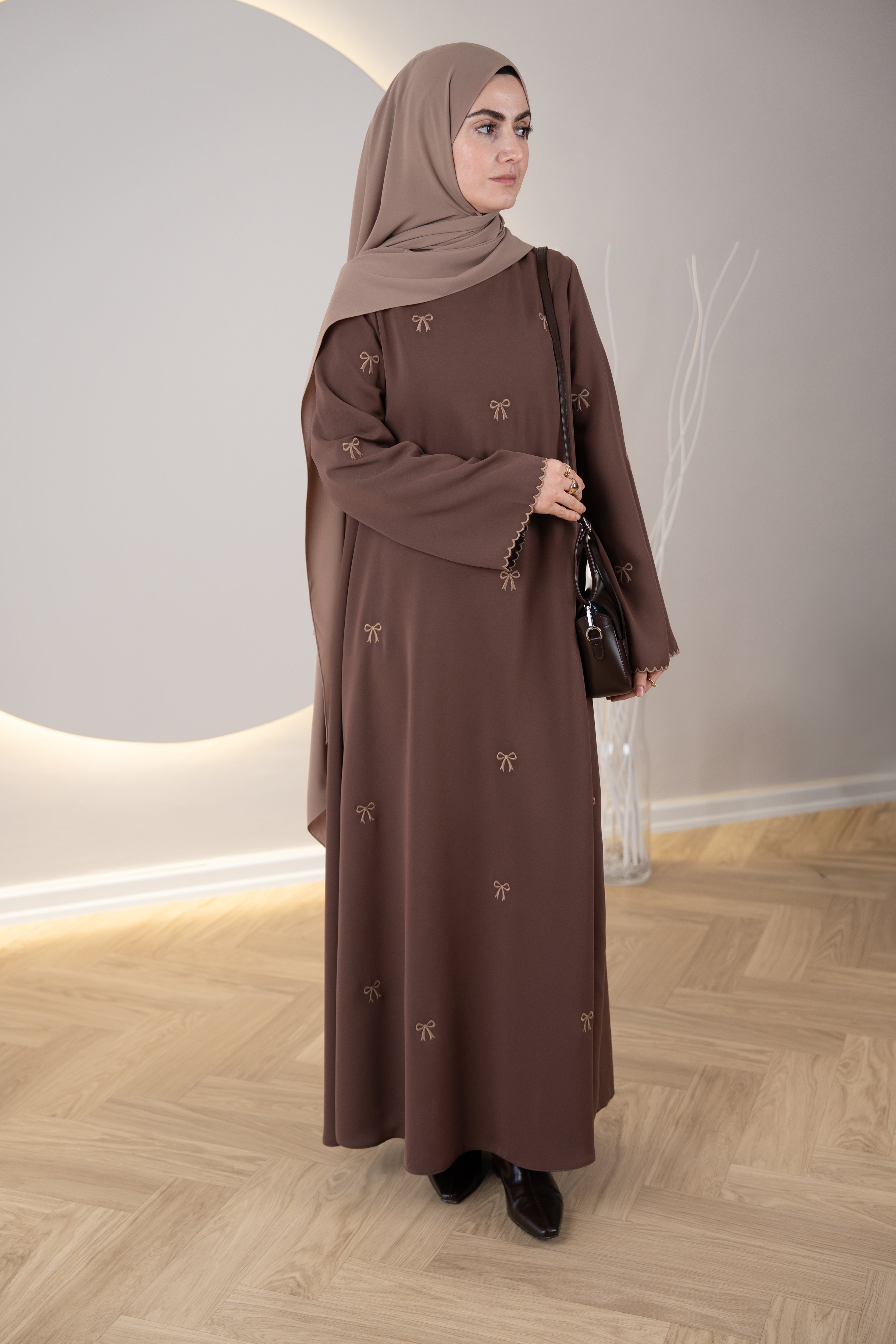 Feray Elbise Tozlu Kahve