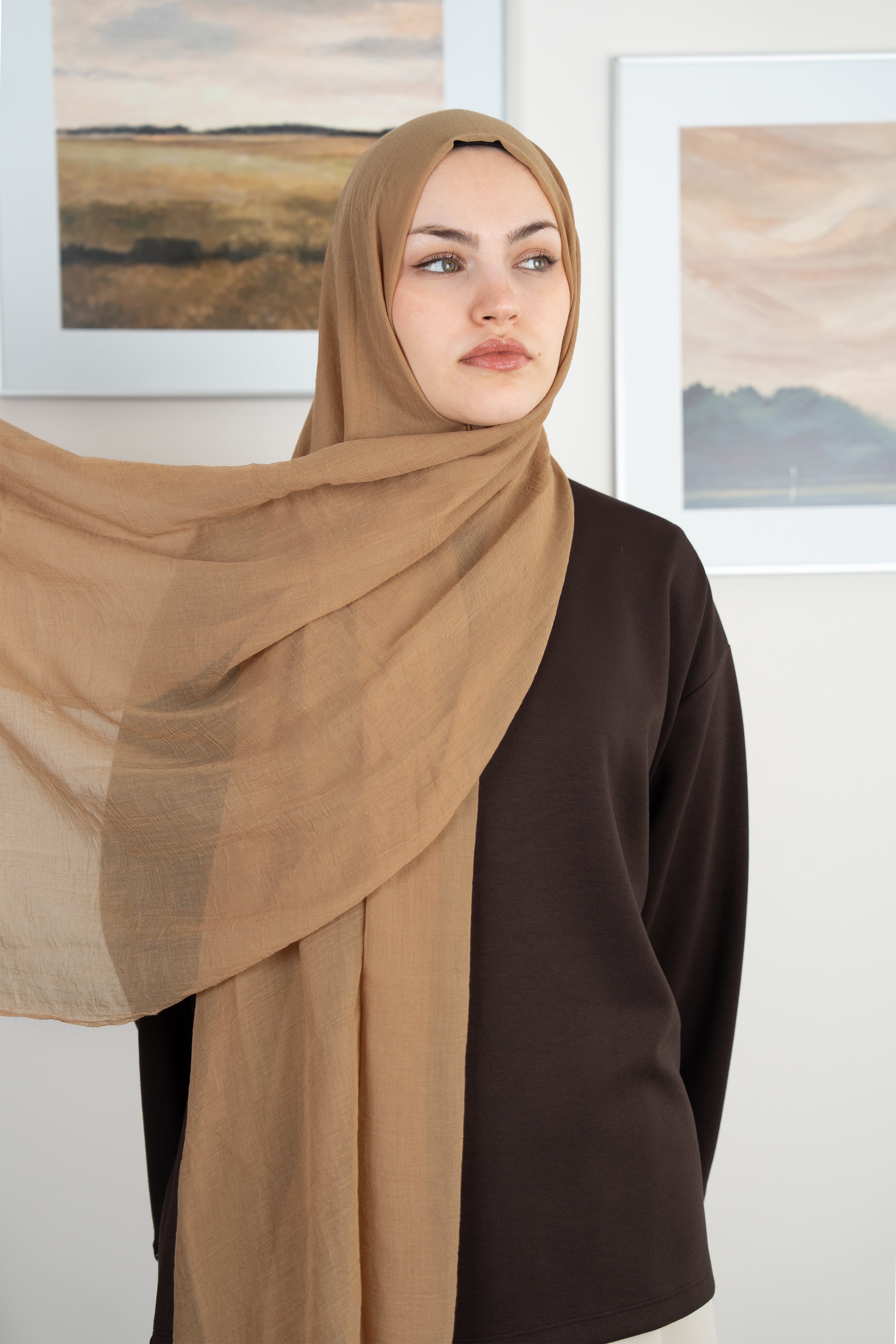 Konfor Şal Soft Hardal