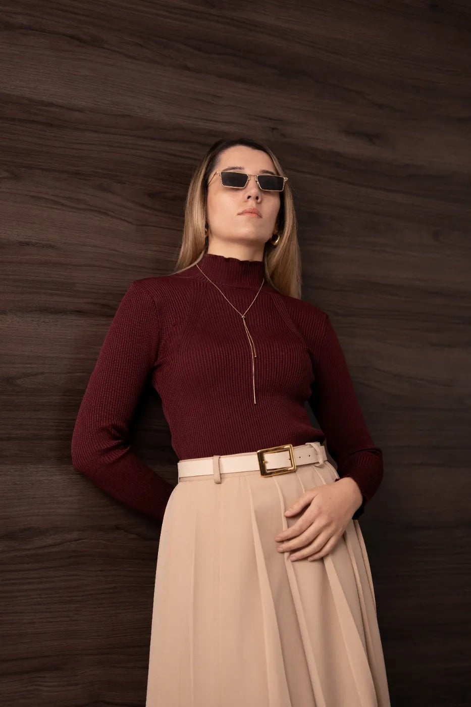 Dik Yaka Triko Body BORDO