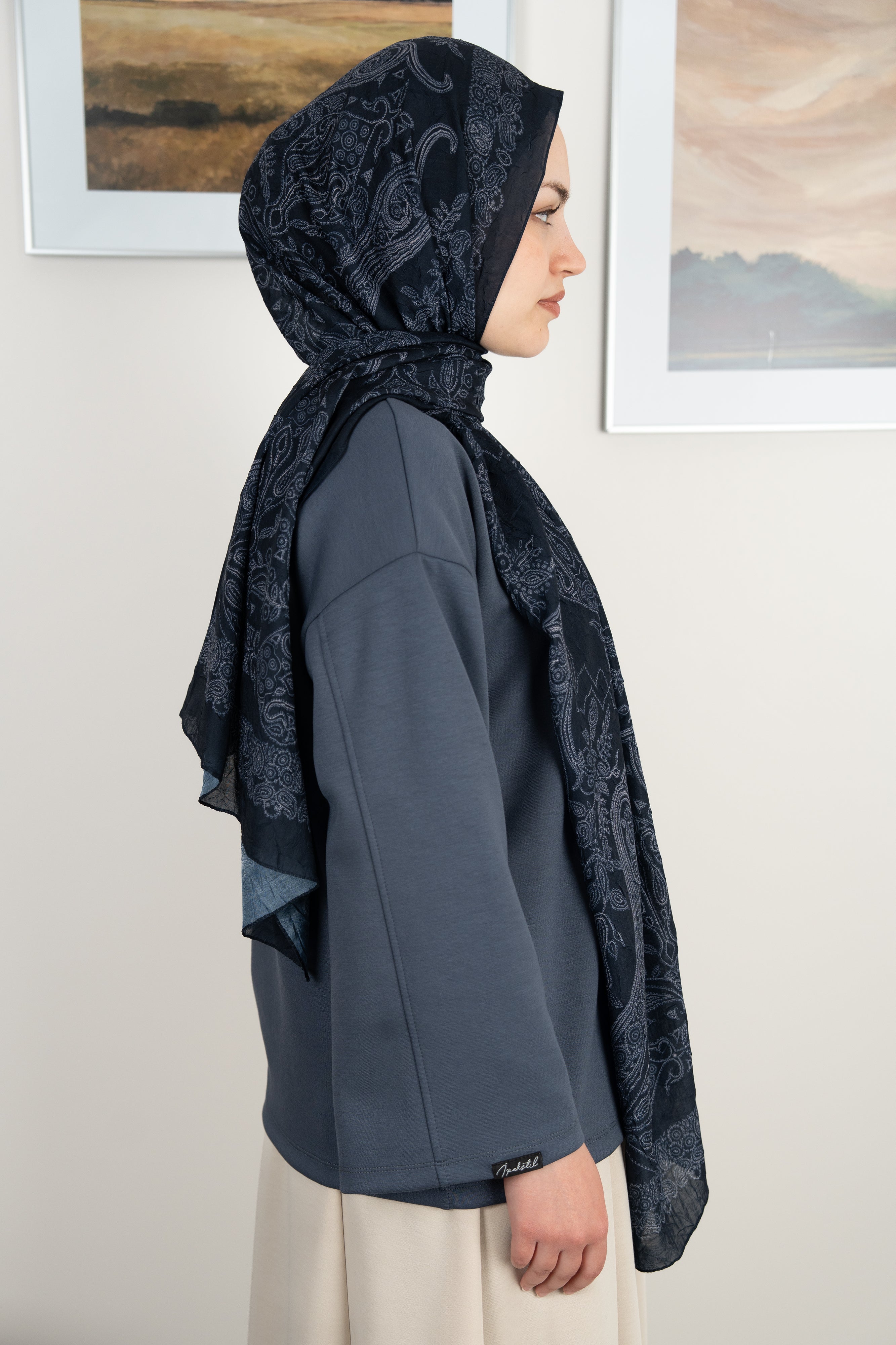 Etnik Şal LACİVERT