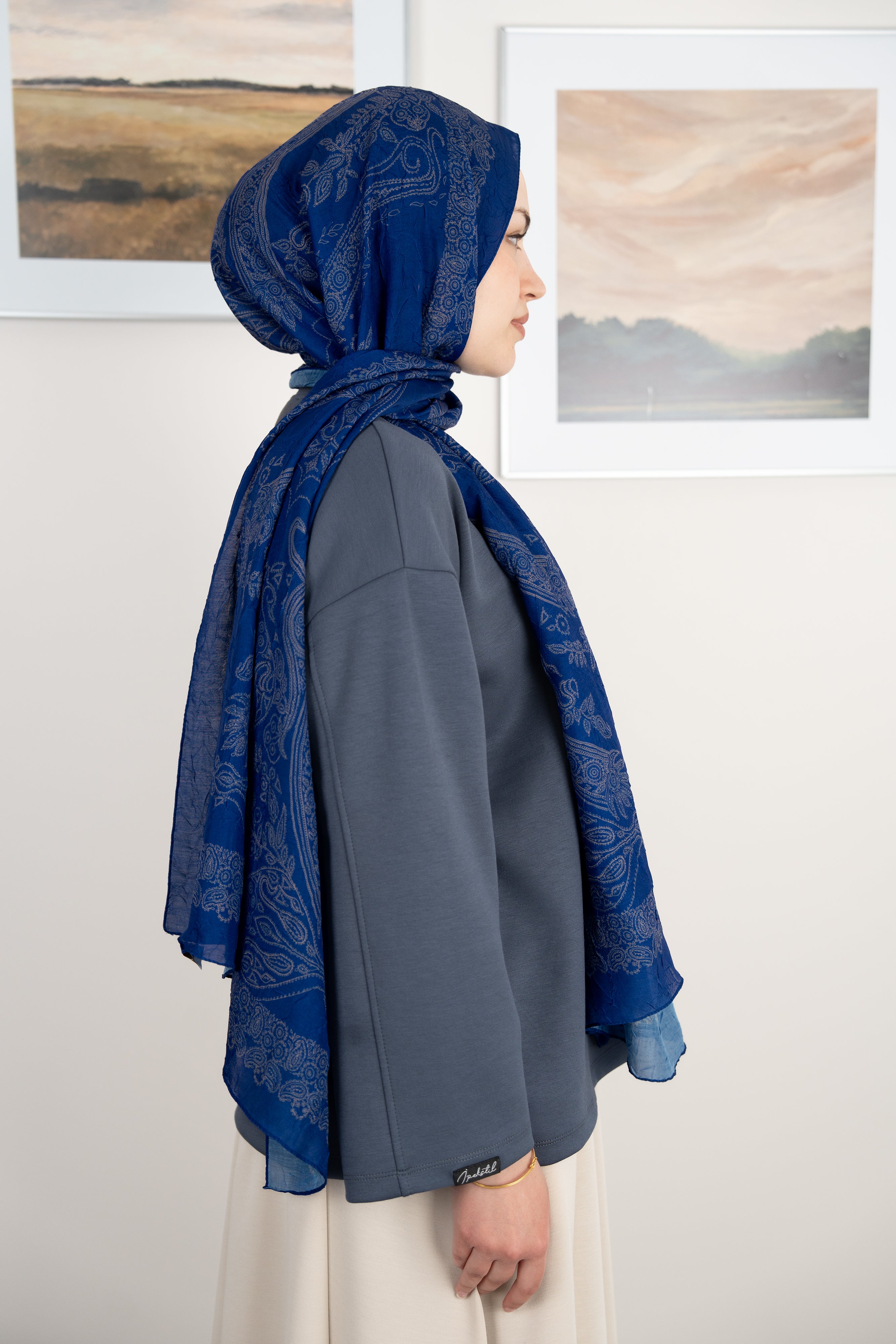 Etnik Şal SAKS MAVİSİ