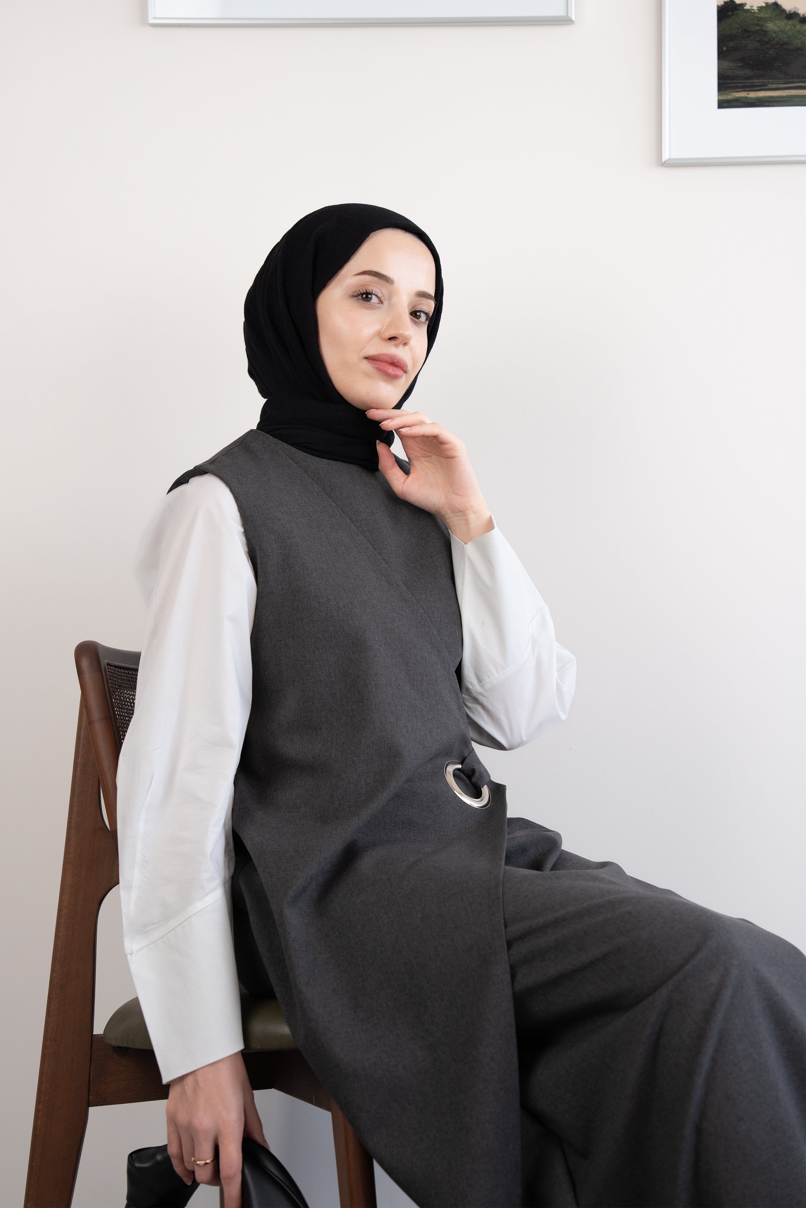 Halka Tokalı Jile GRİ