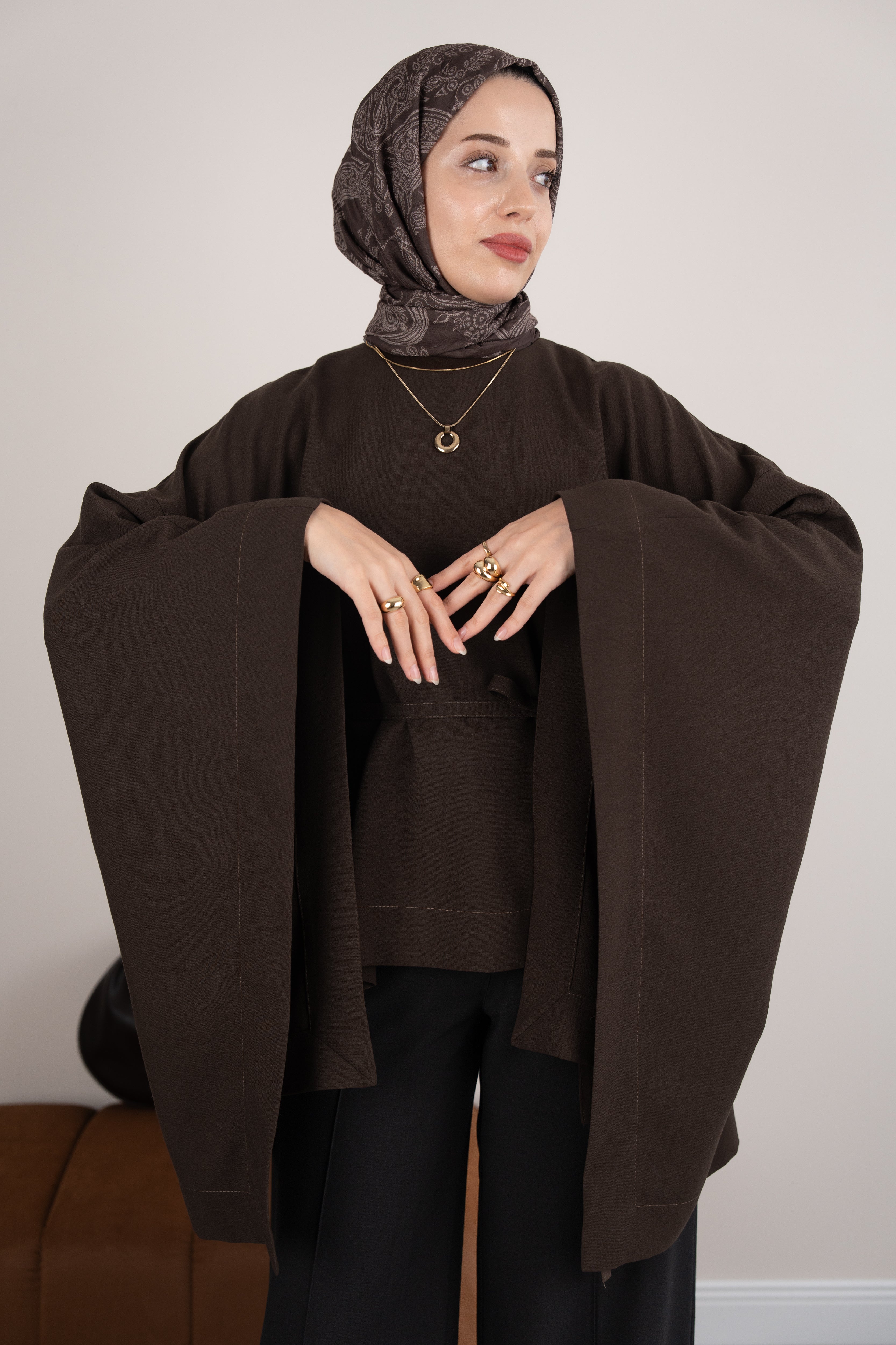 Pelerinli Panço KAHVERENGİ