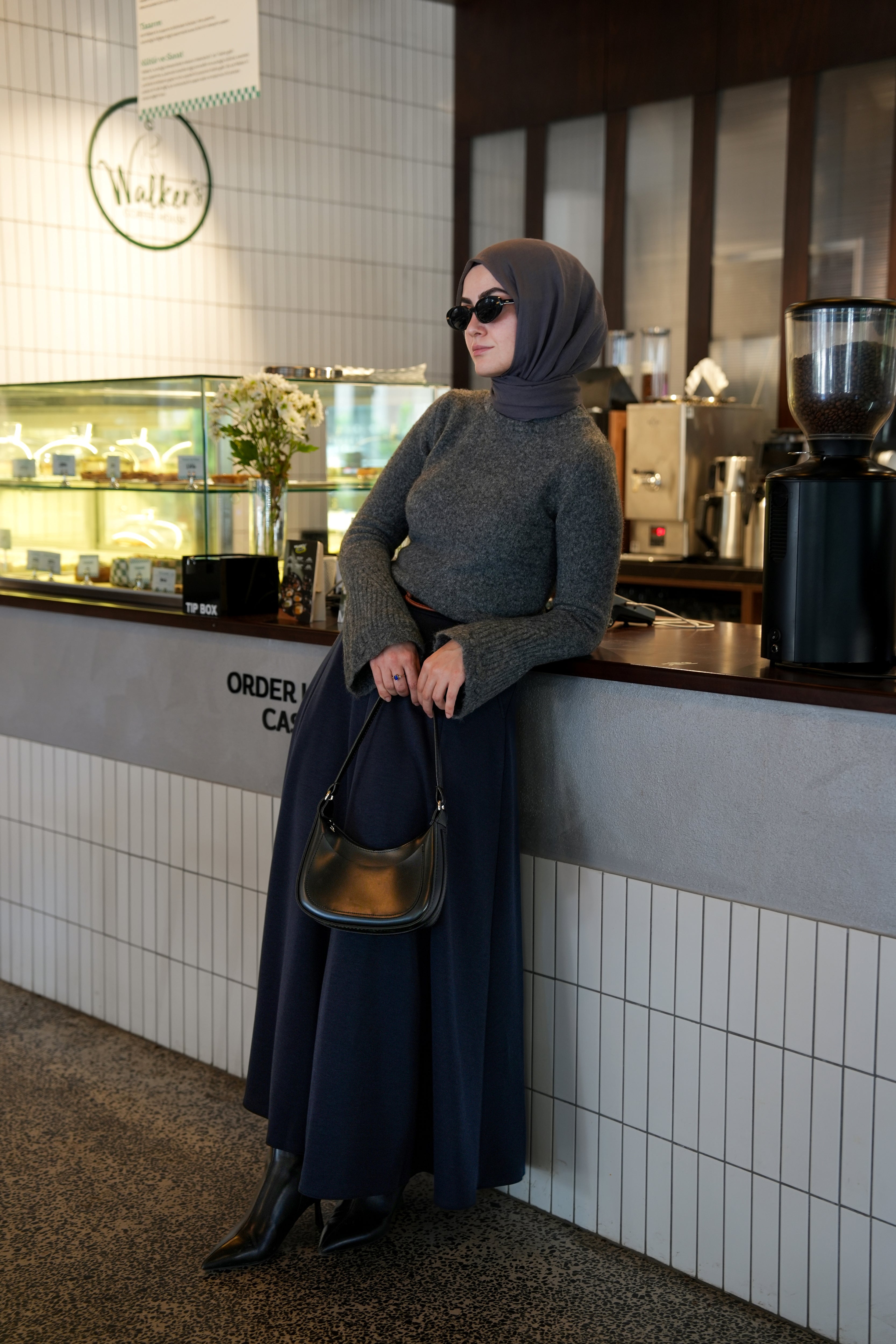 Modal Parçalı Etek LACİVERT