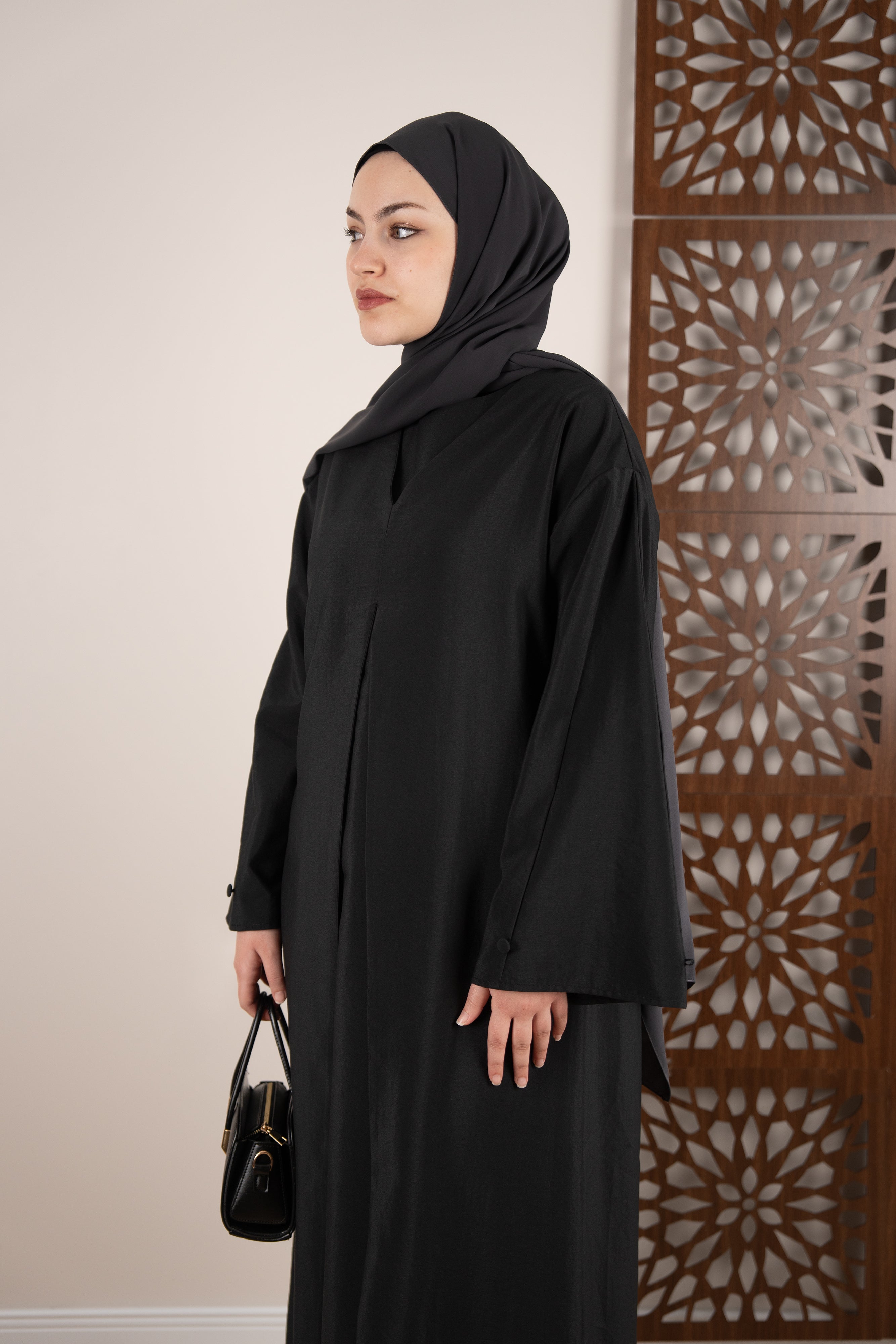 Katmanlı Elbise SİYAH