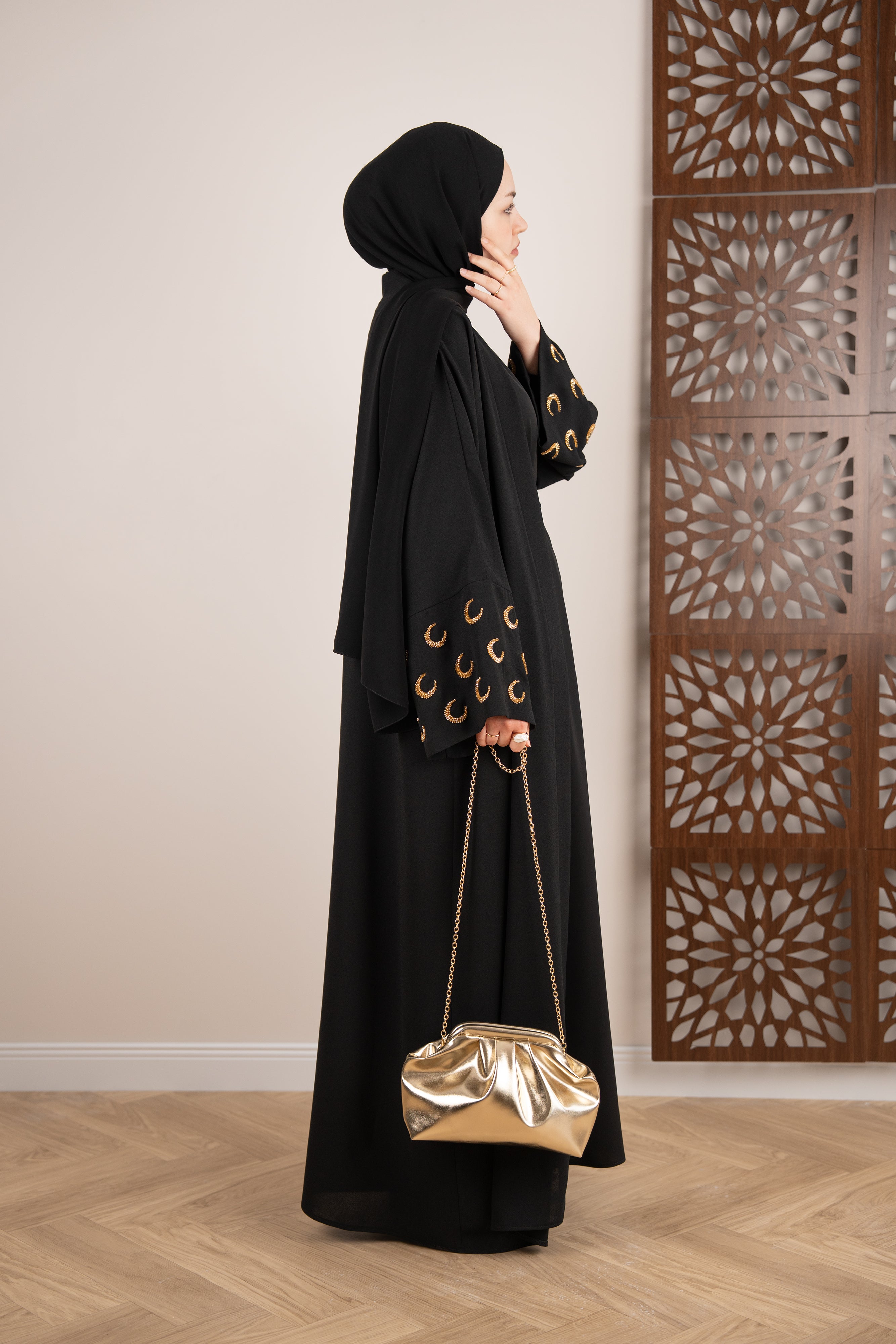 Ramadan Kareem Abaya SİYAH