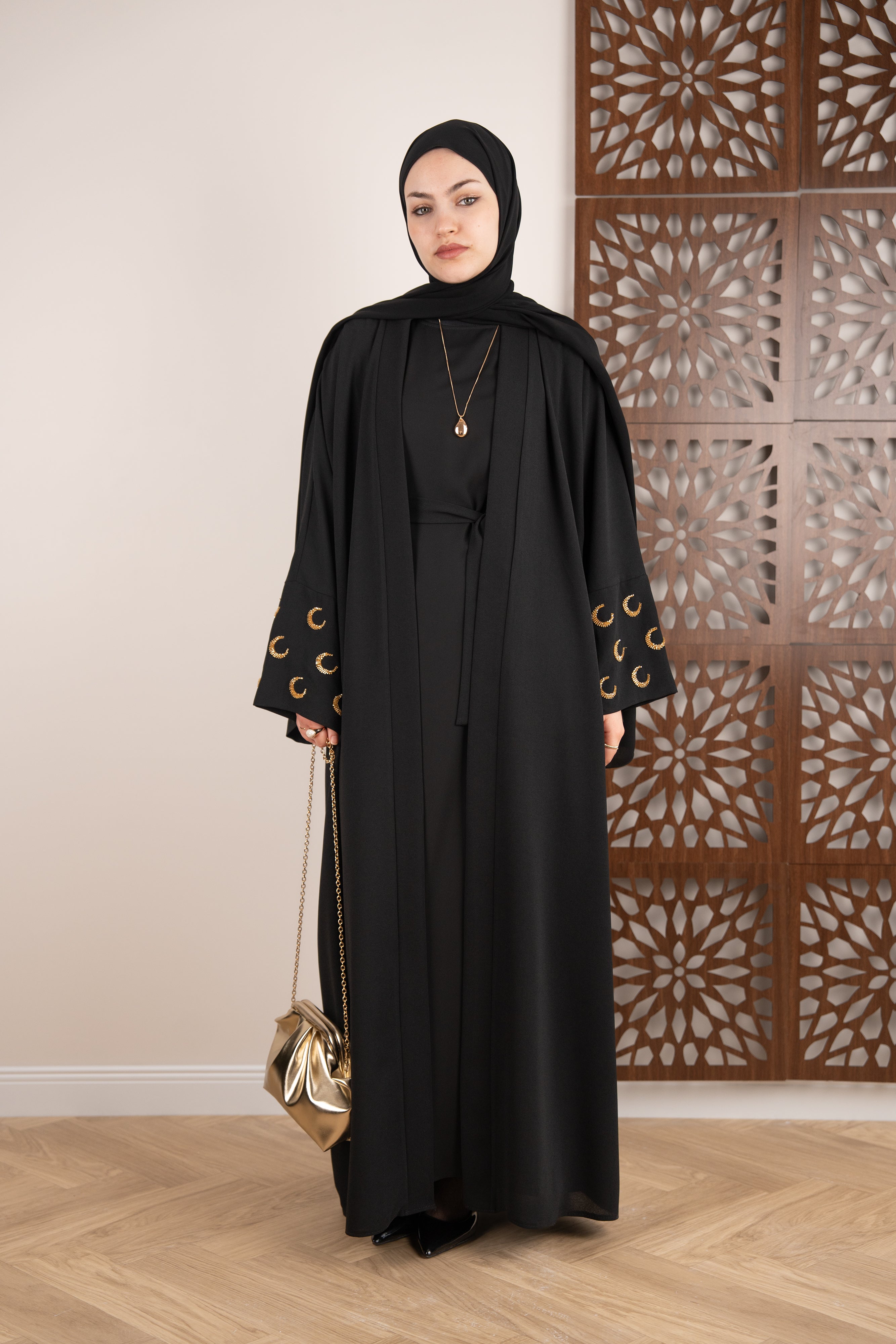 Ramadan Kareem Abaya SİYAH