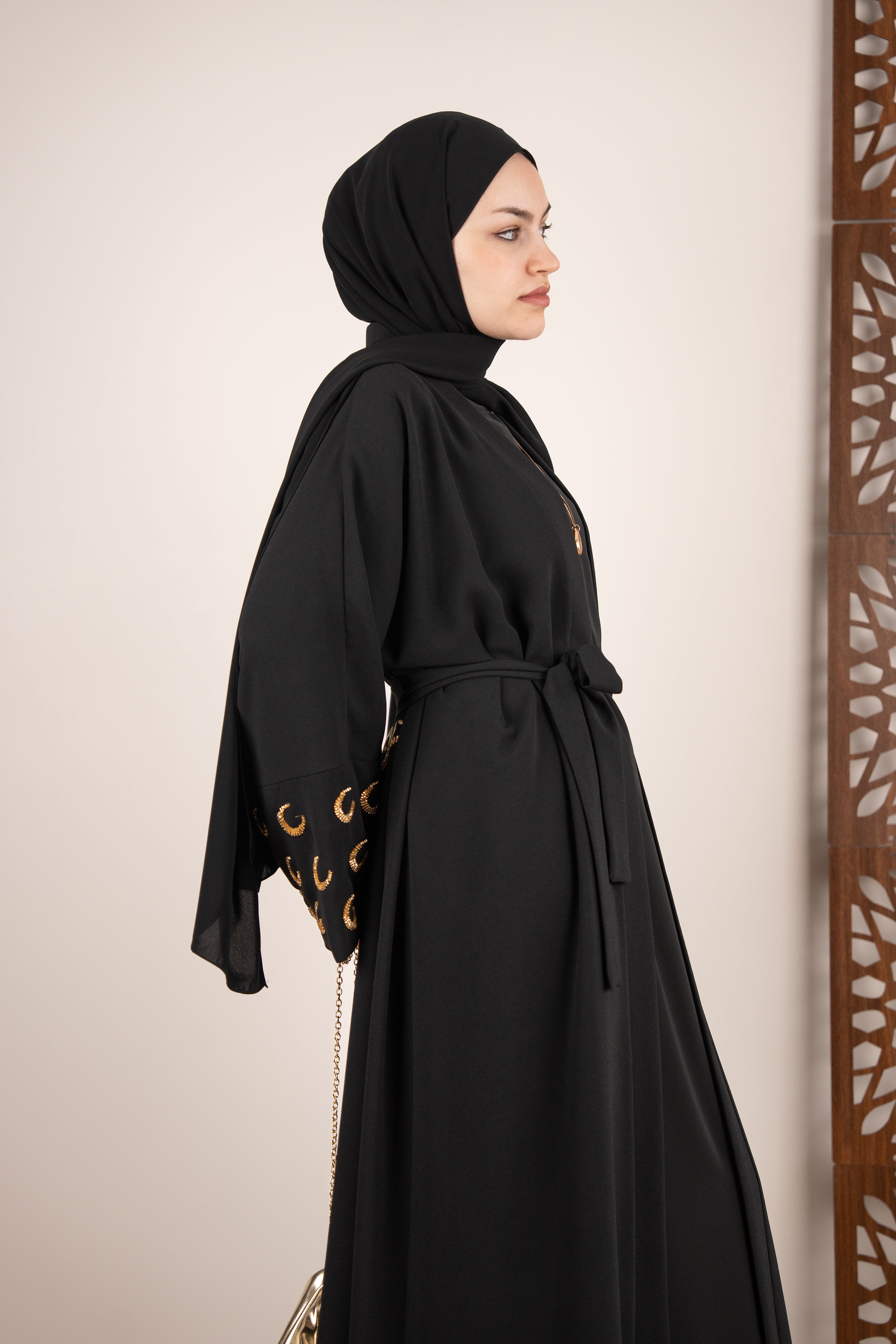 Ramadan Kareem Abaya SİYAH