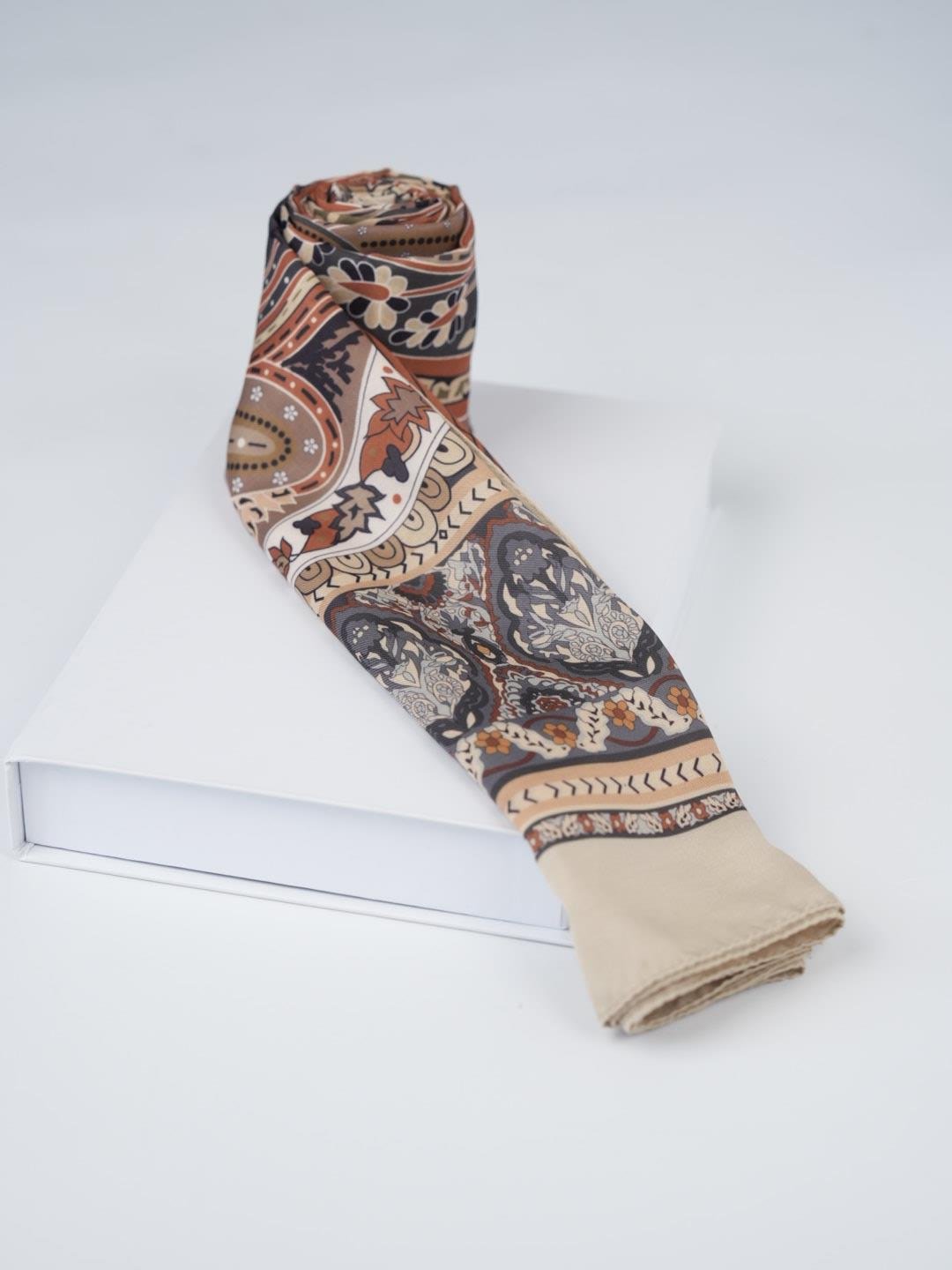 Etnik Noura Desen Şal Taş