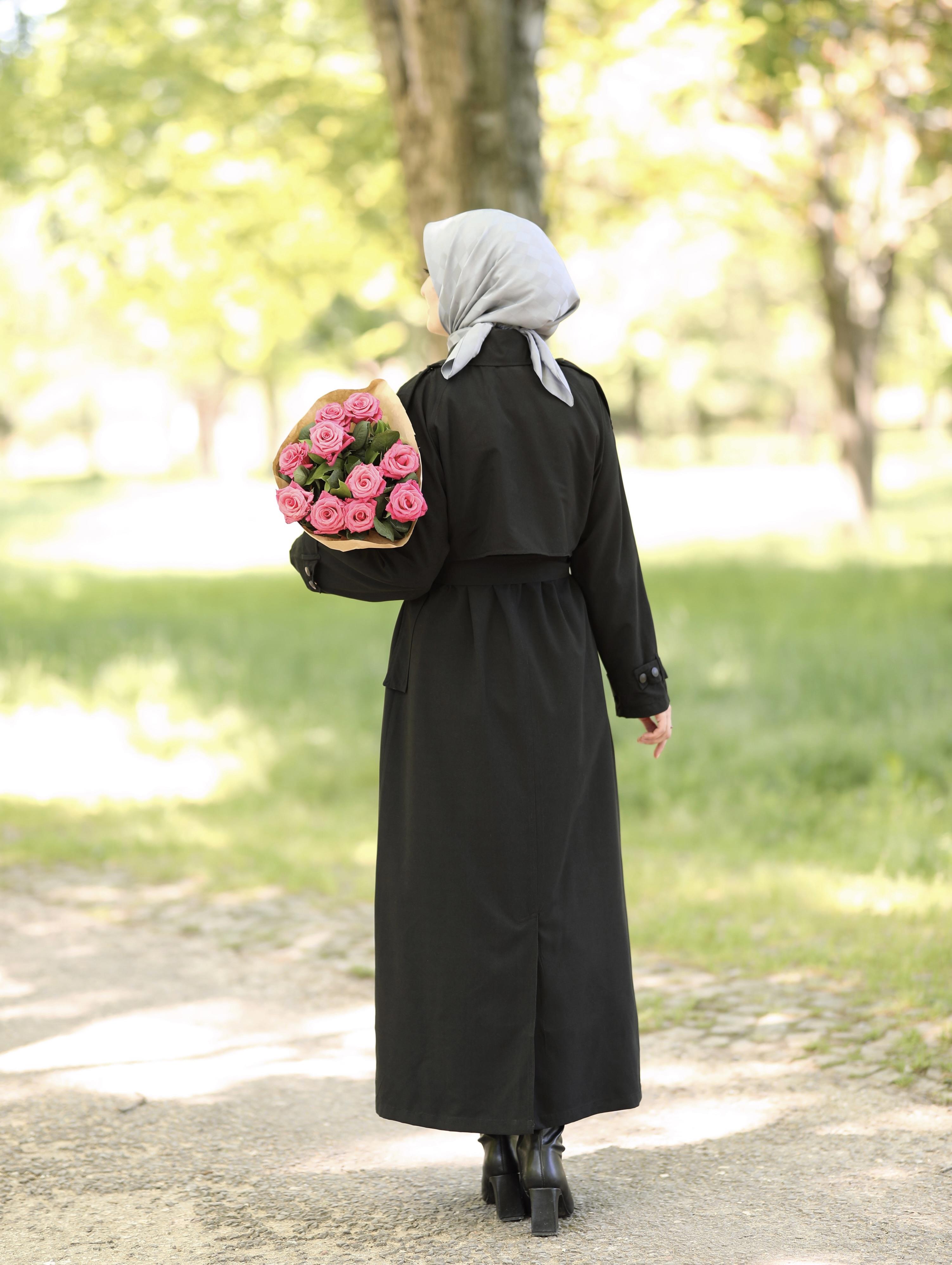 Farah Trençkot SİYAH
