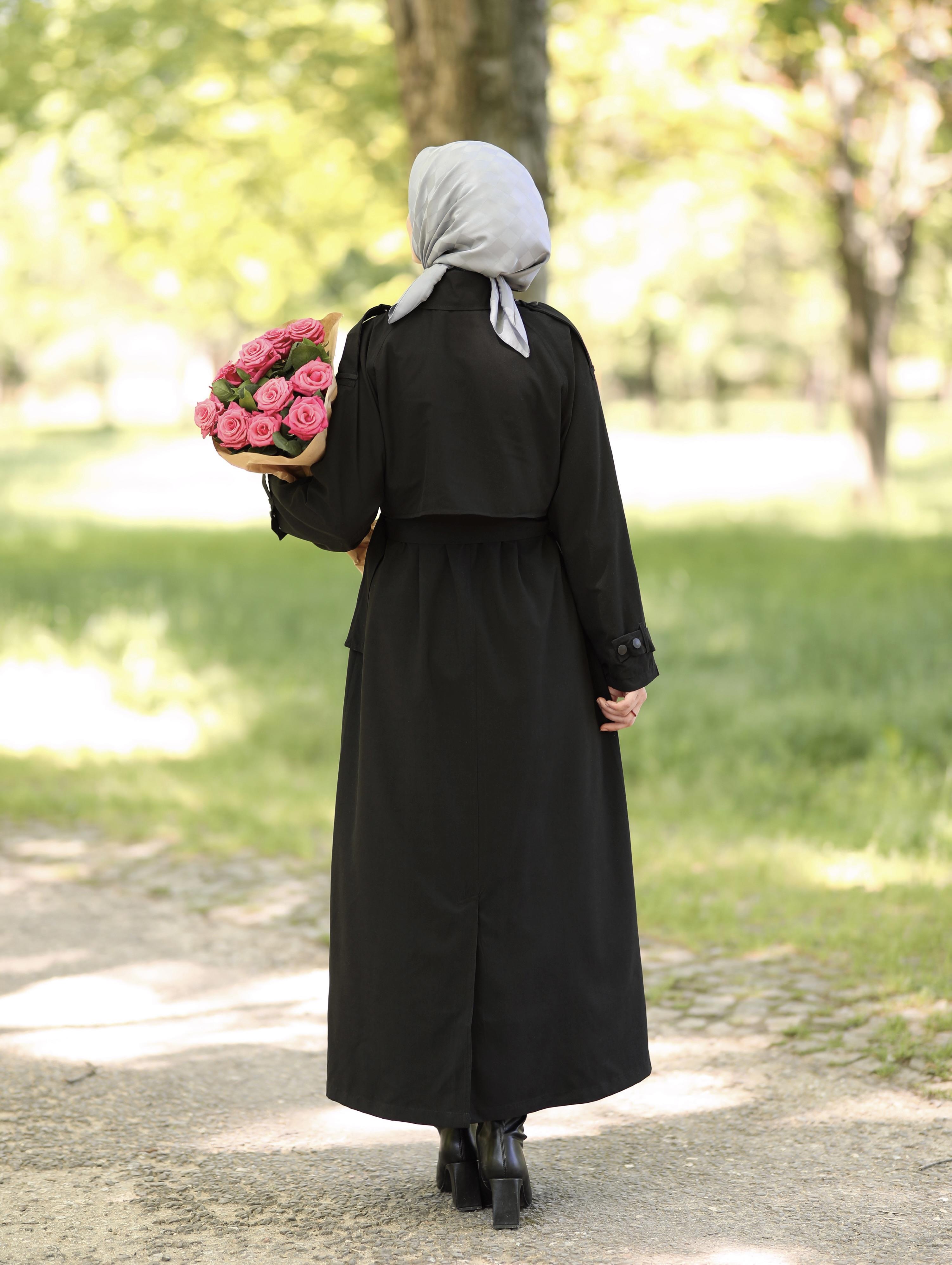 Farah Trençkot SİYAH