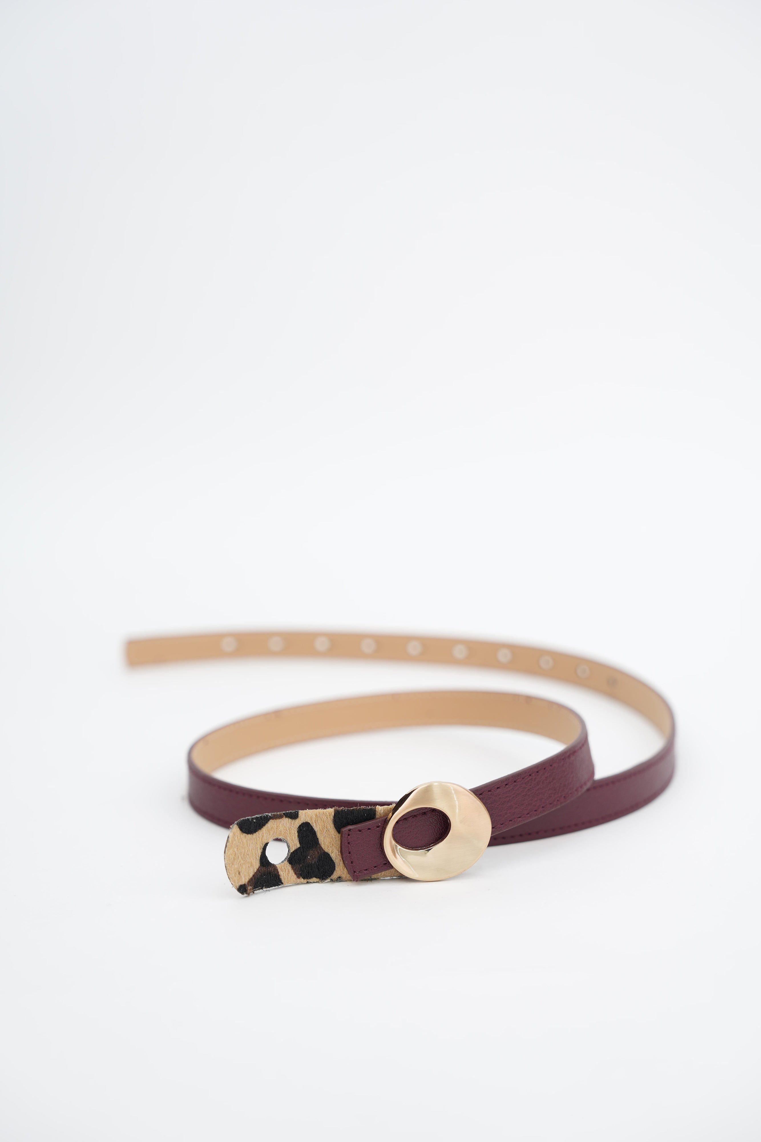 Tasarım Tokalı Kemer BORDO