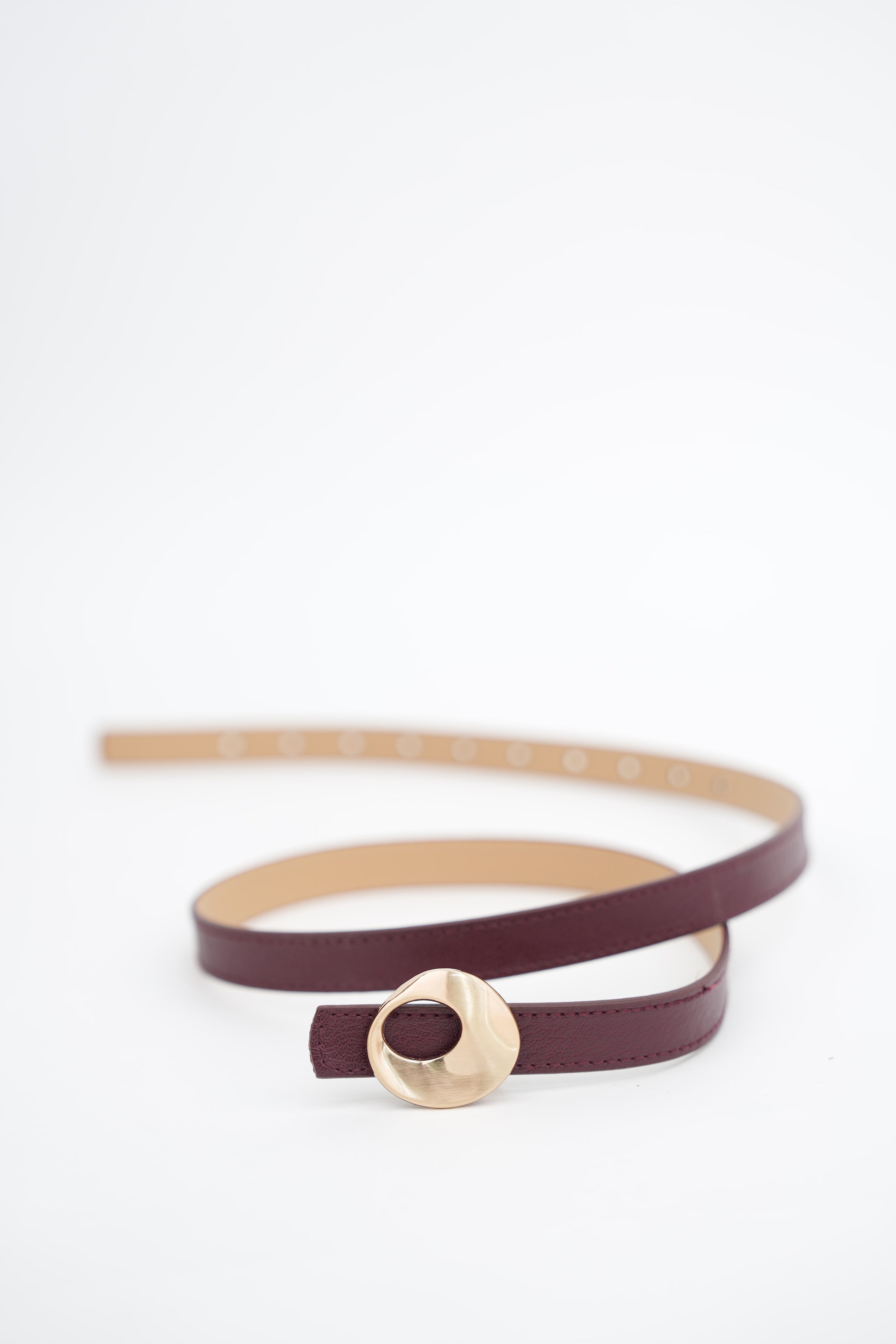 Tasarım Tokalı Kemer BORDO