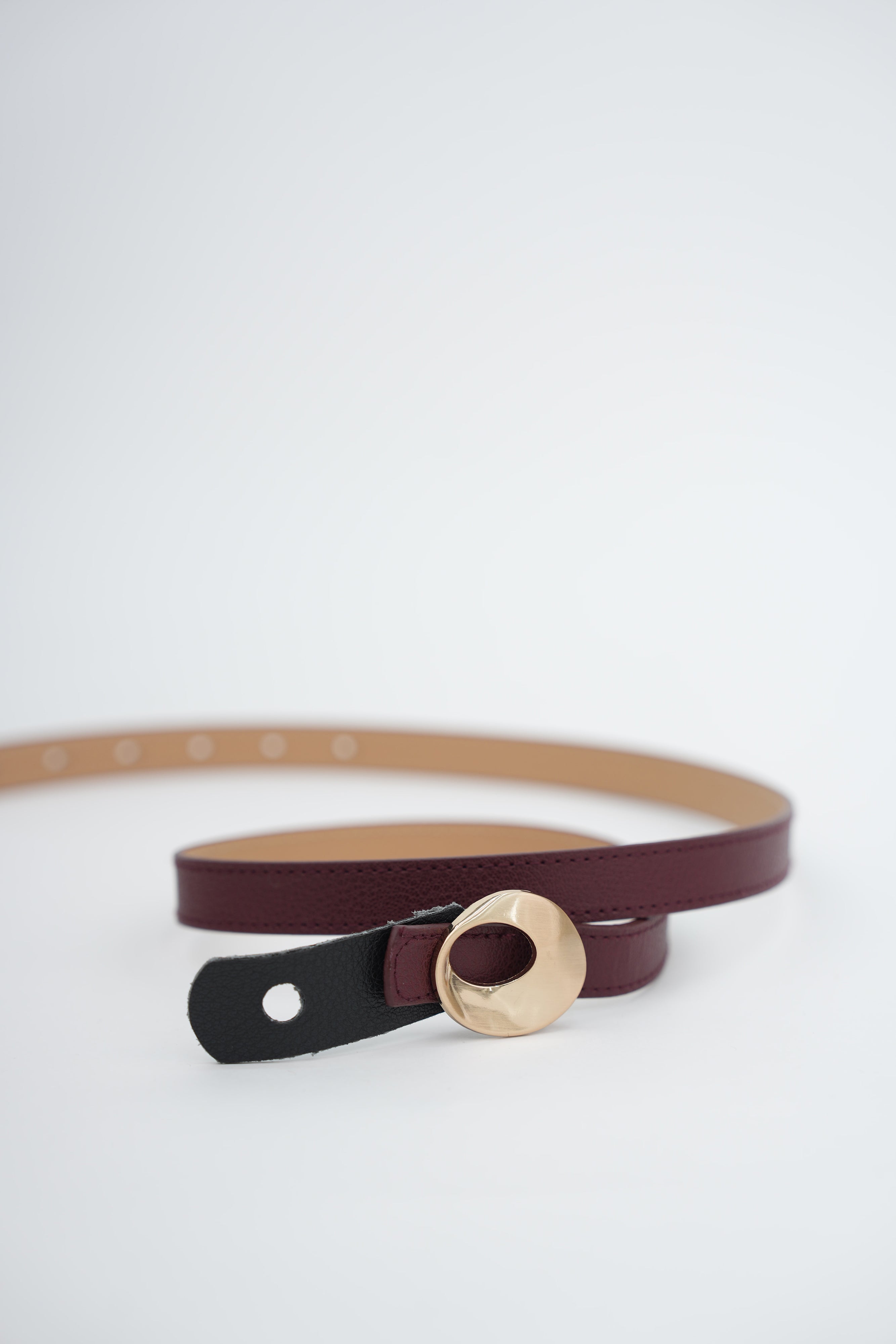 Tasarım Tokalı Kemer BORDO