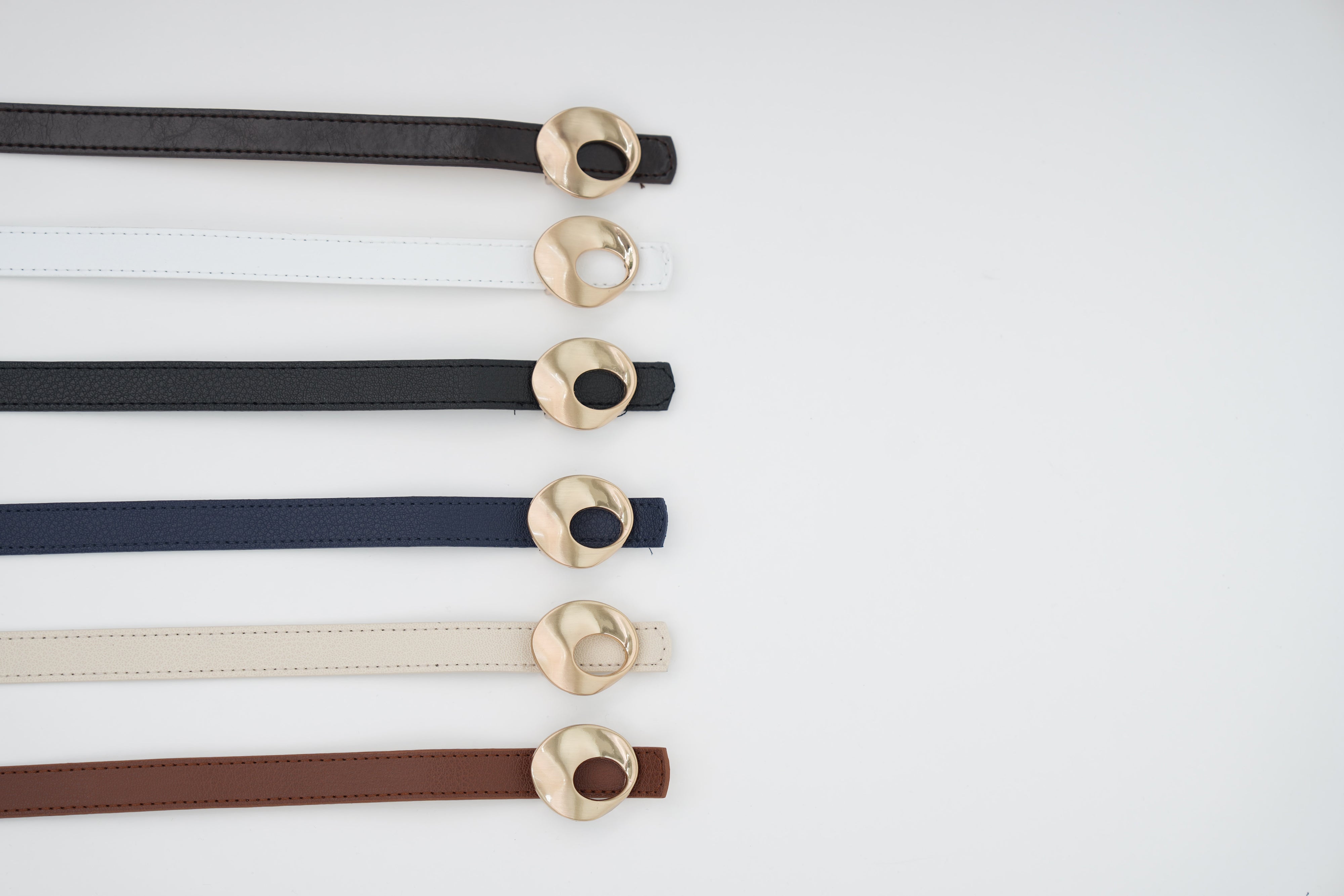 Tasarım Tokalı Kemer BEYAZ