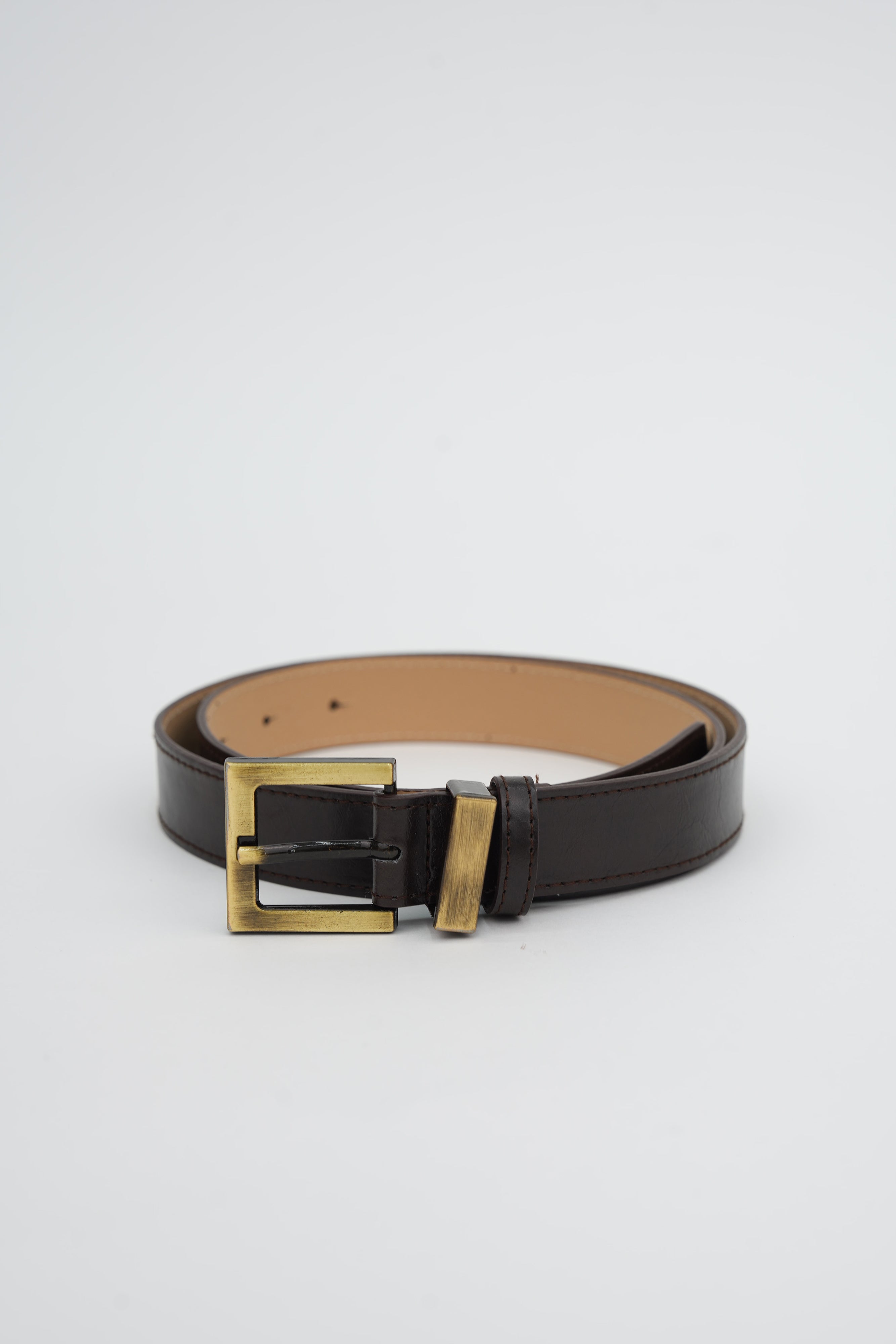 Kare Antik Tokalı Kemer KAHVERENGİ