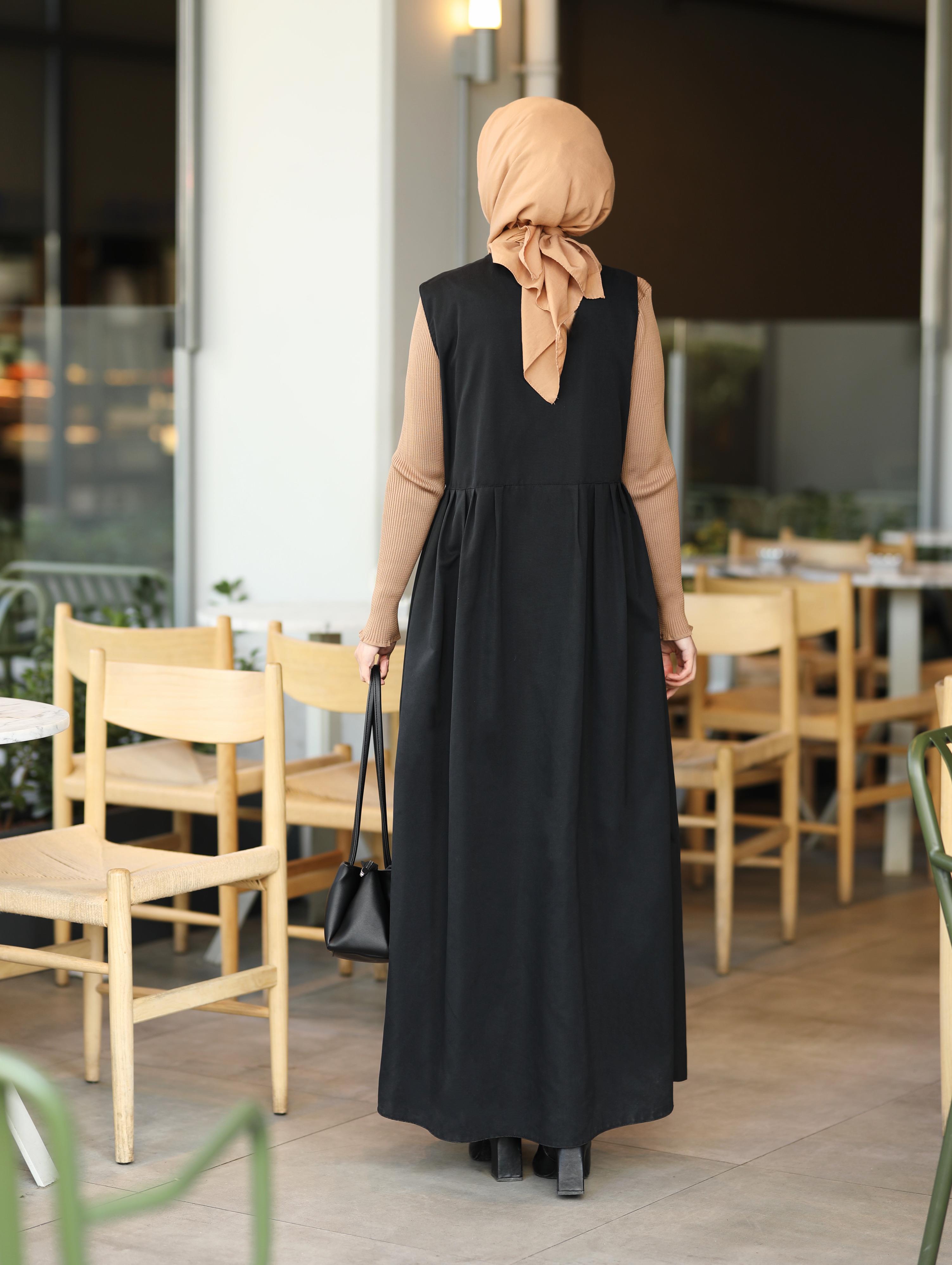 Jileli Trençkot SİYAH