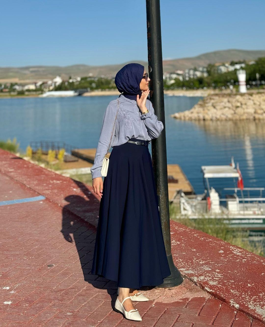 Kloş Etek LACİVERT