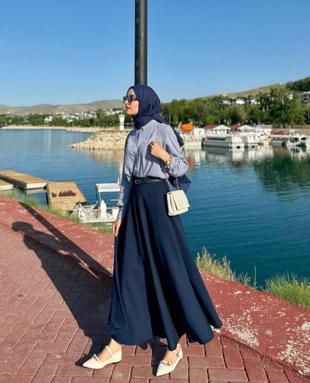 Kloş Etek LACİVERT