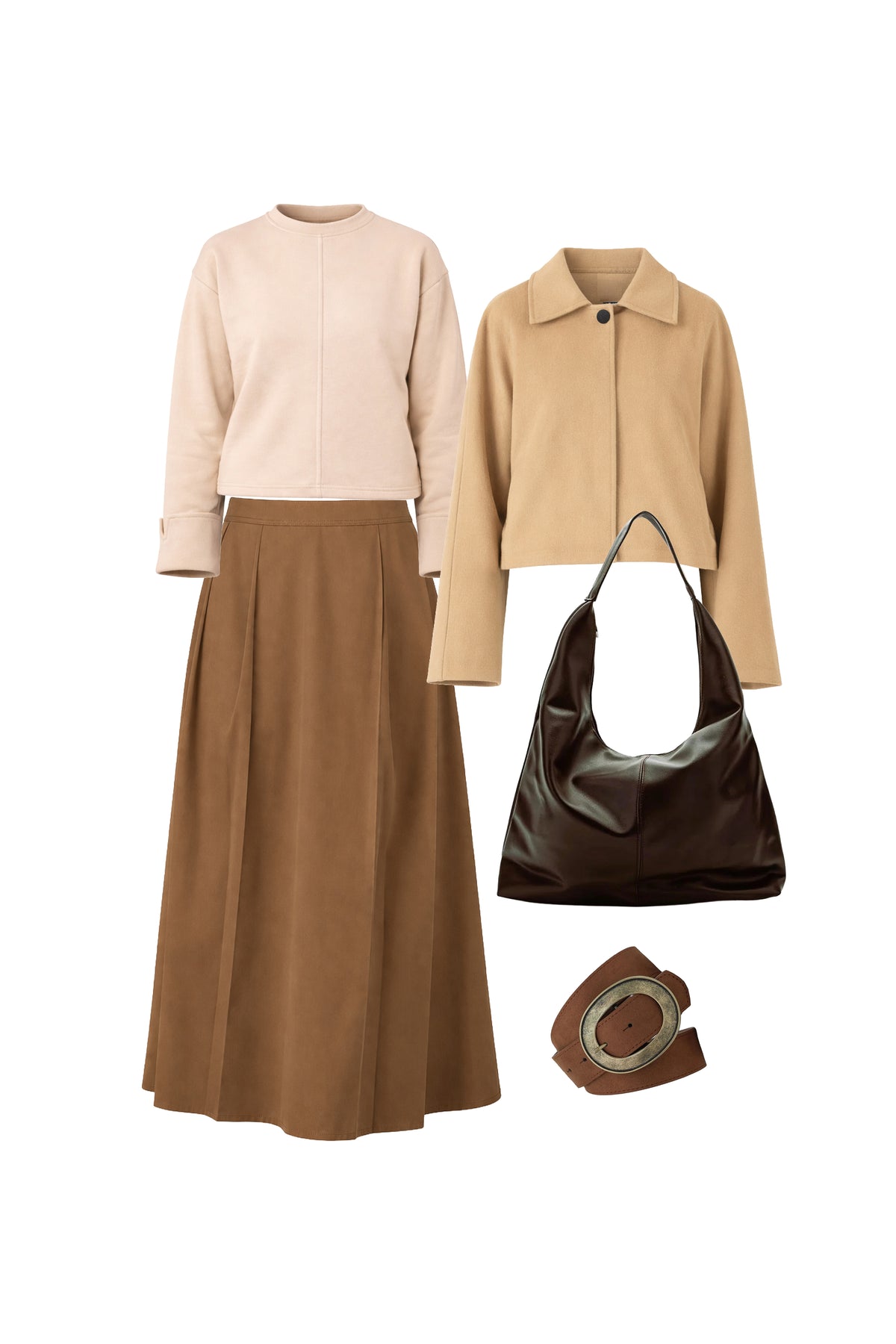 Soft Tones Camel Kaban Kombin Kutusu