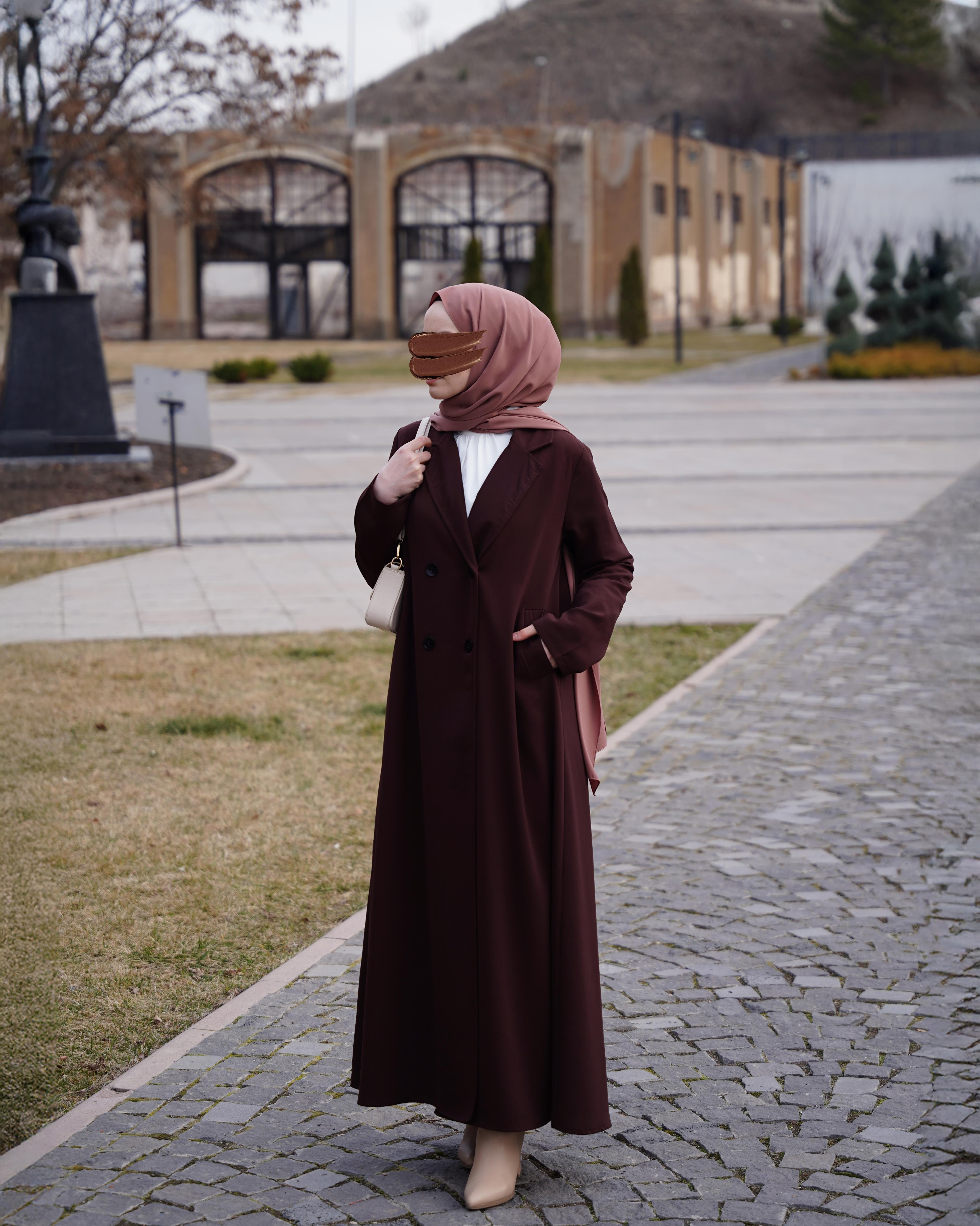 Kruvaze Trench KAHVERENGİ