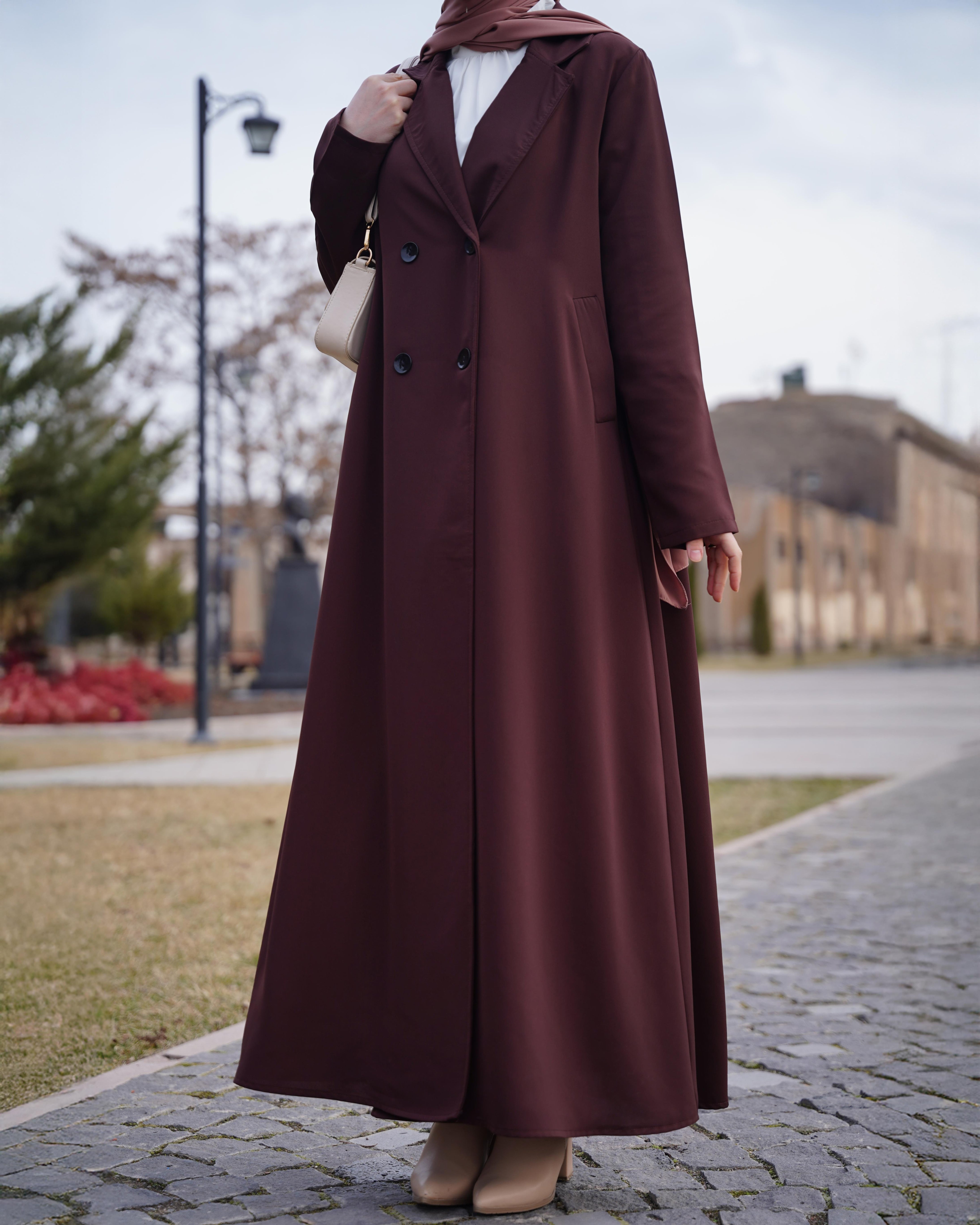 Kruvaze Trench KAHVERENGİ