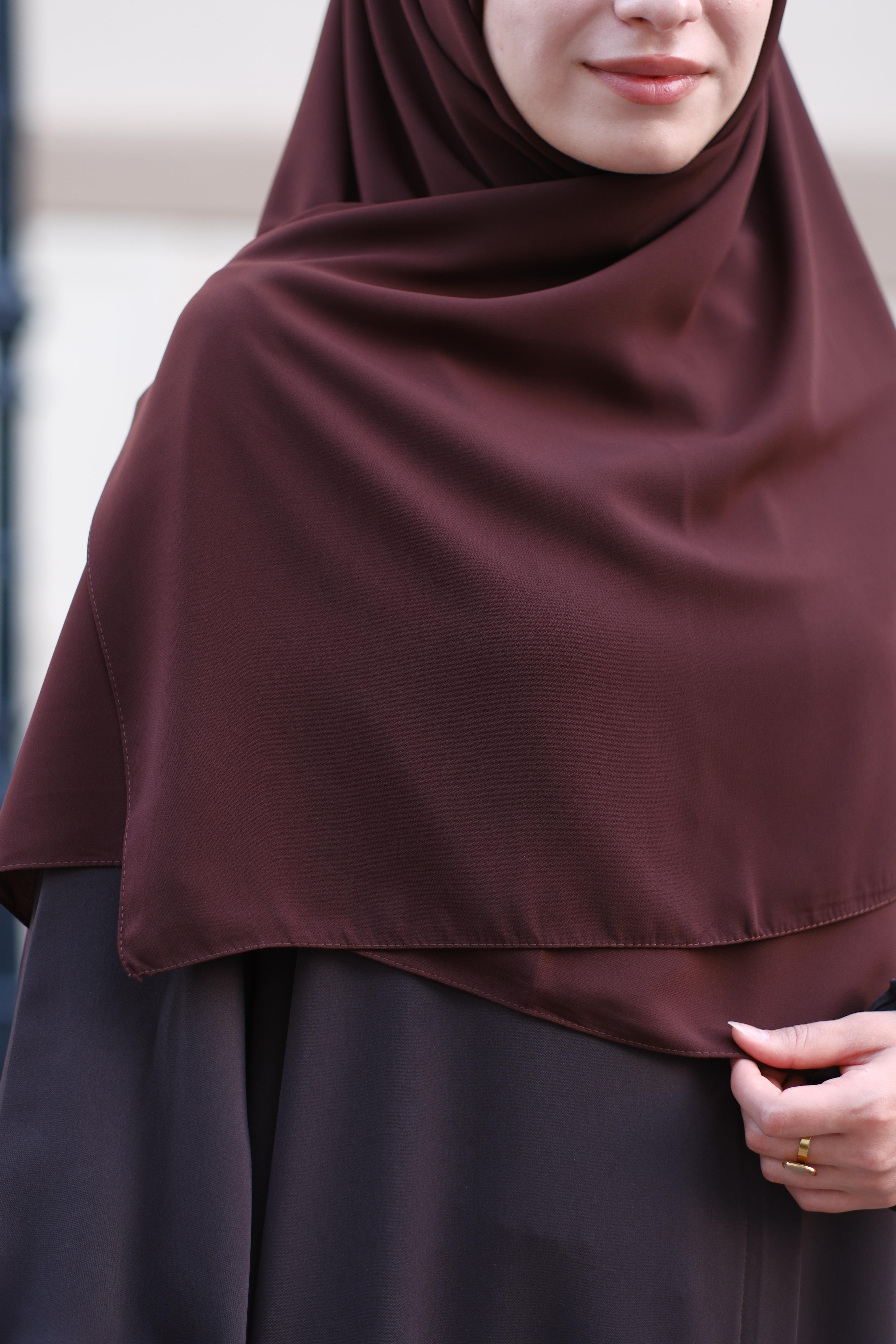 Medine İpeği Eşarp Acı Kahve