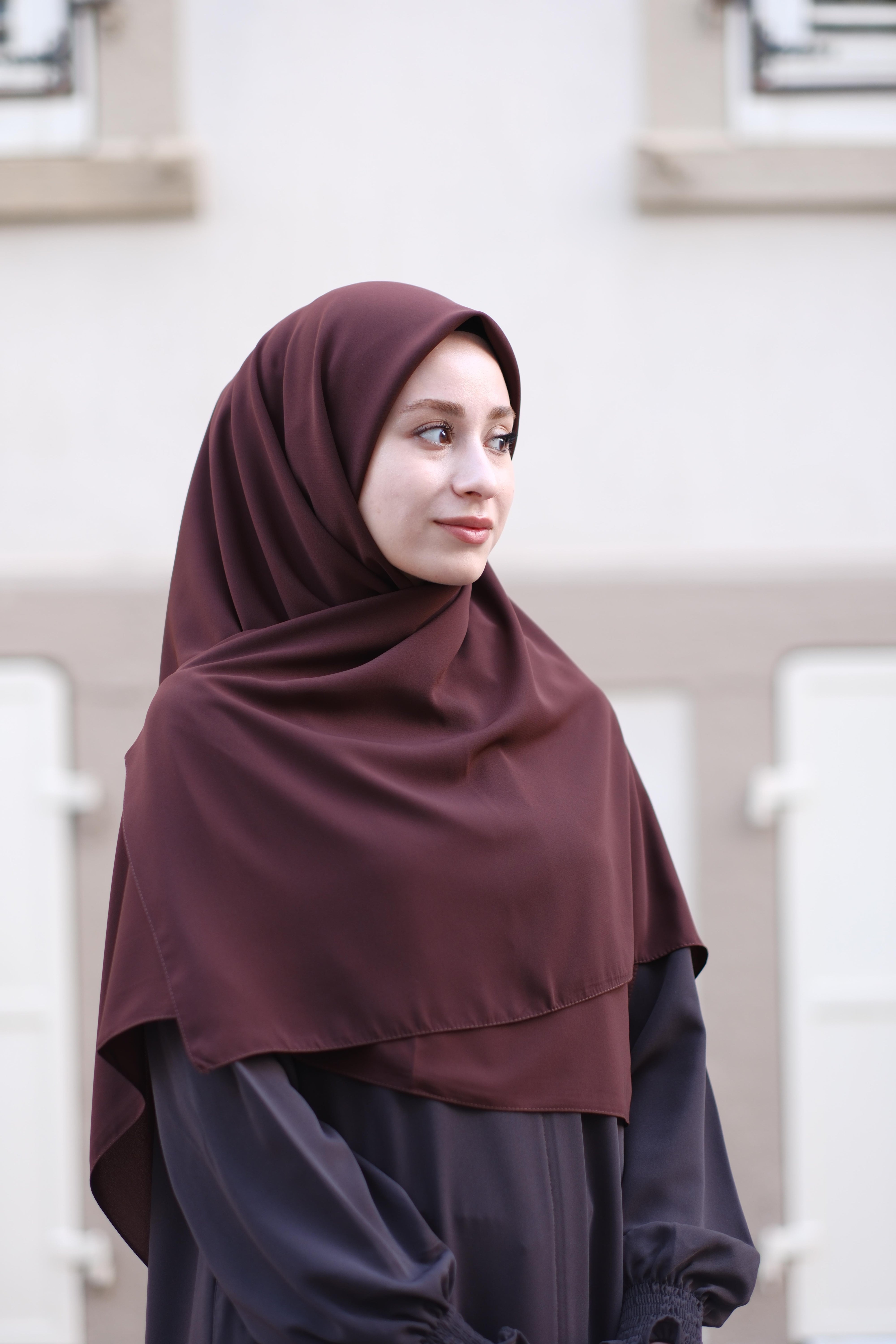 Medine İpeği Eşarp Acı Kahve