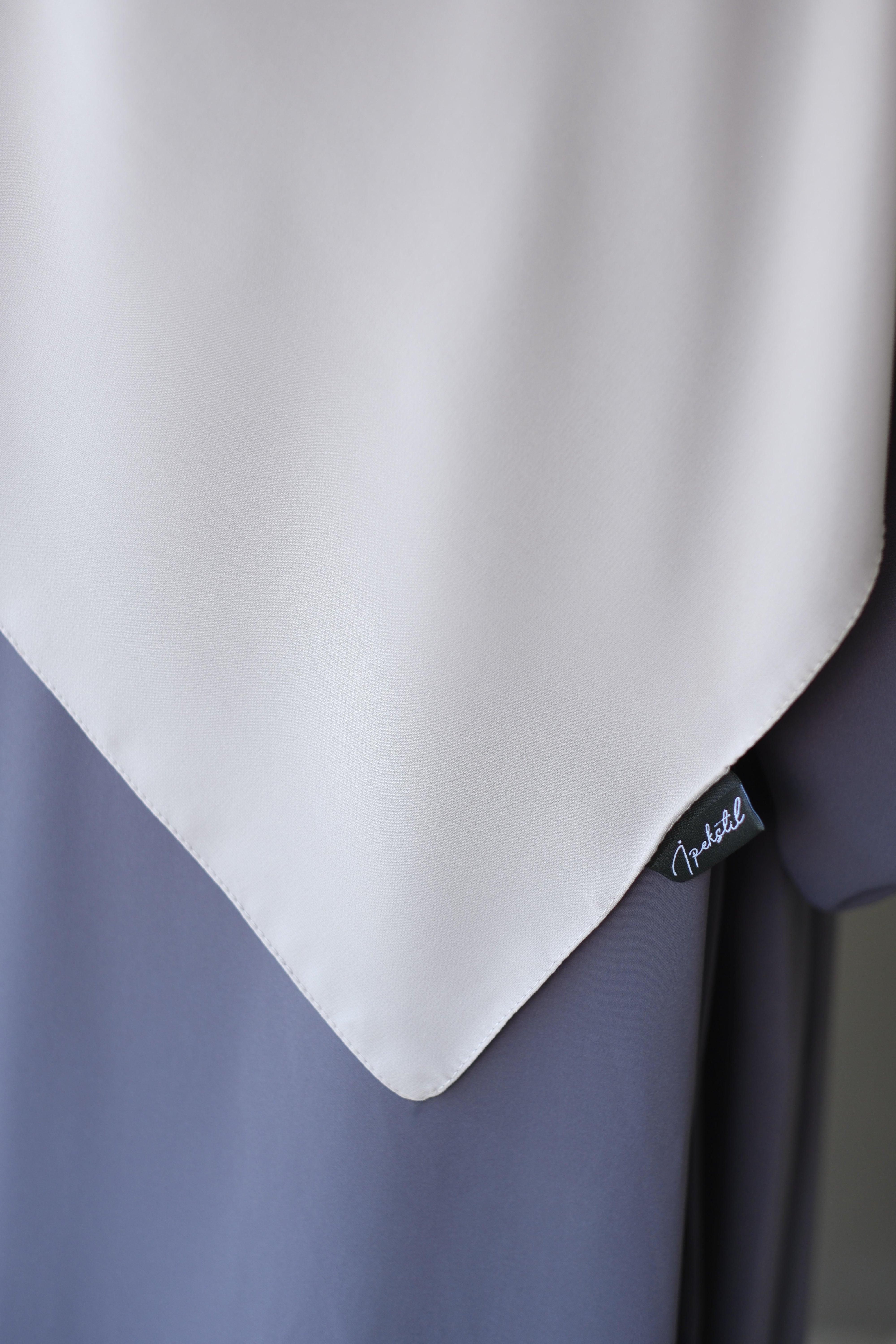 Medine İpeği Eşarp Açık Gri