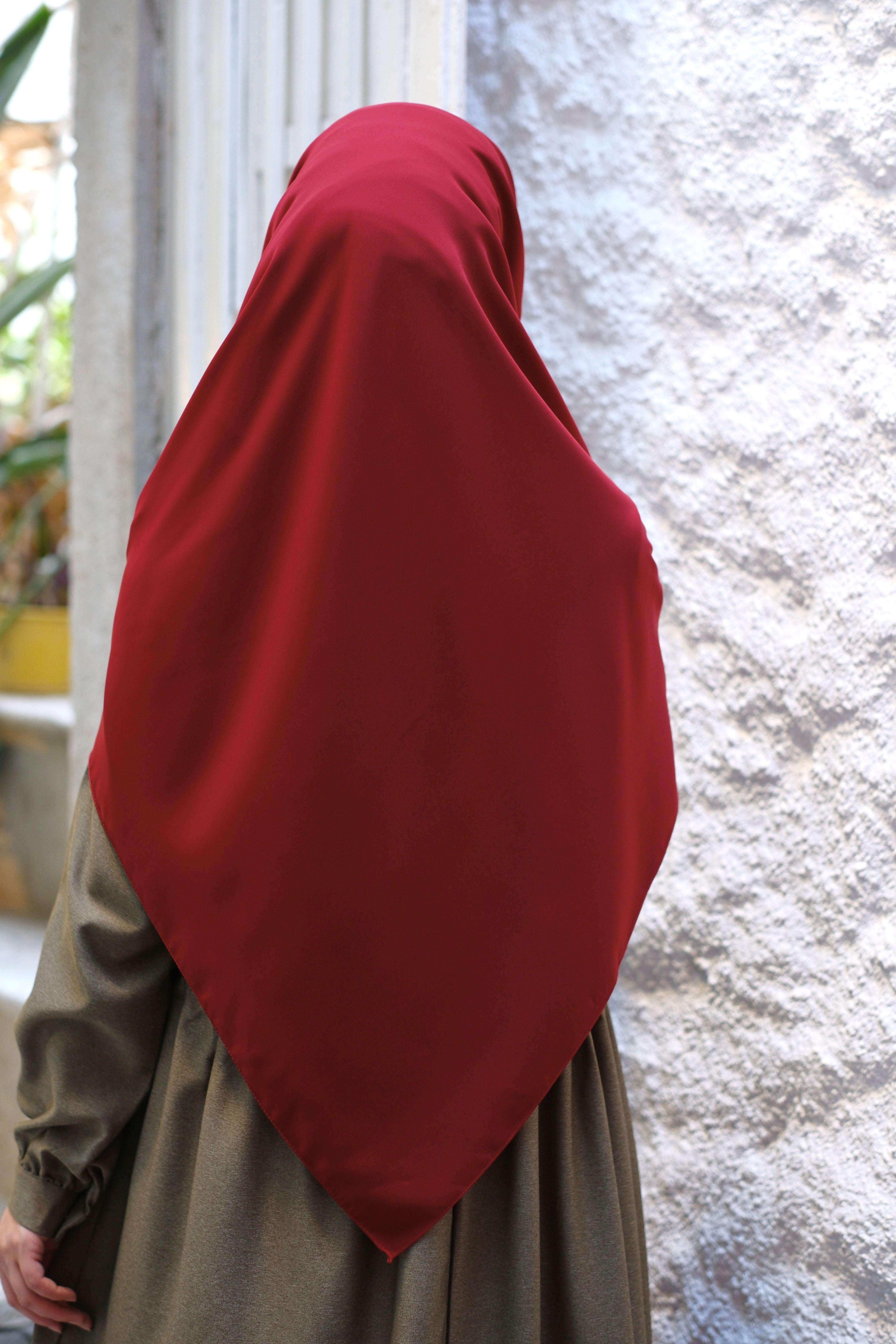 Medine İpeği Eşarp Bordo