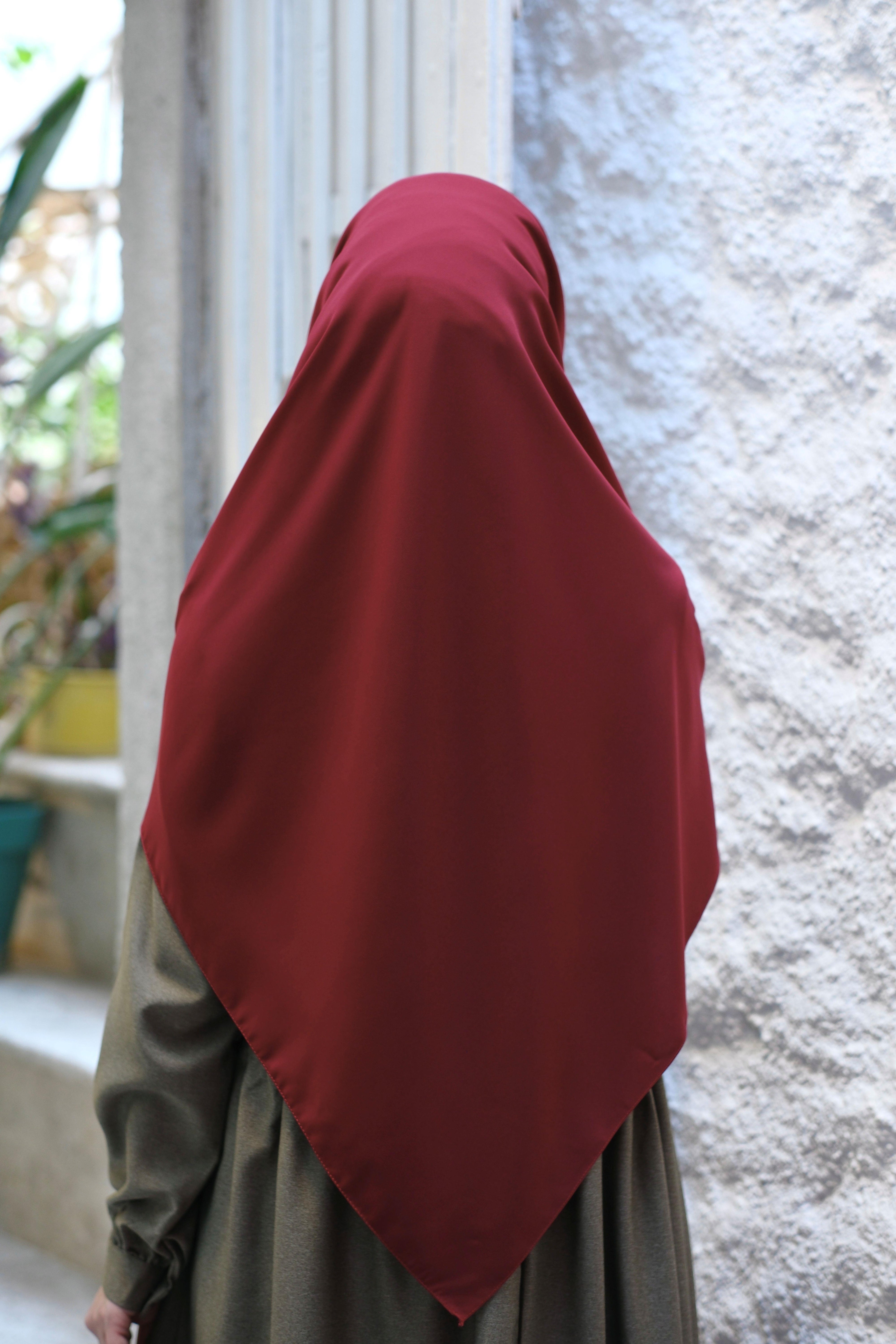 Medine İpeği Eşarp Bordo